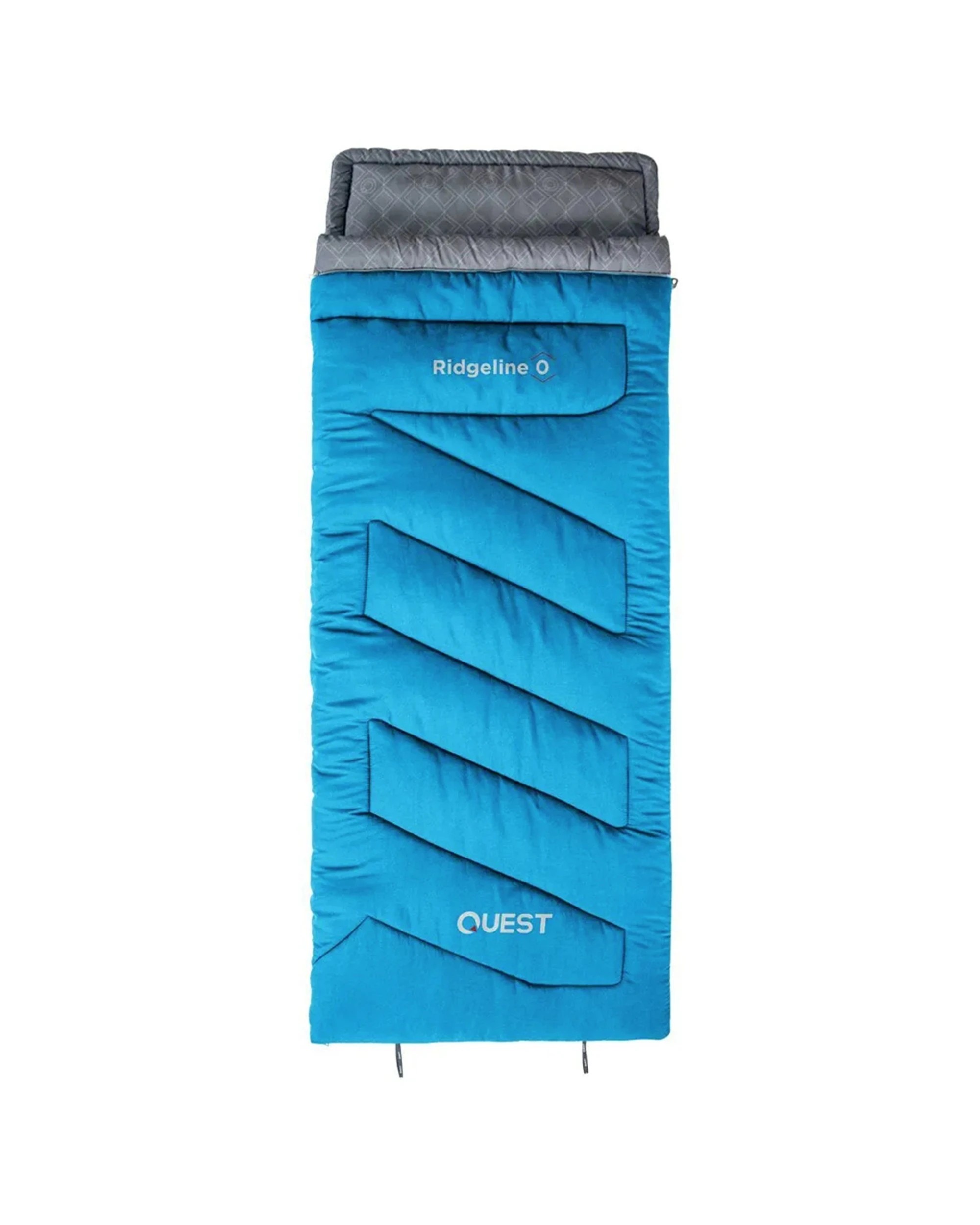 2 Quest Ridgeline 0 Degree Sleeping Bag With Carry Bag Synthetic Fill - Blue, 2 of 8