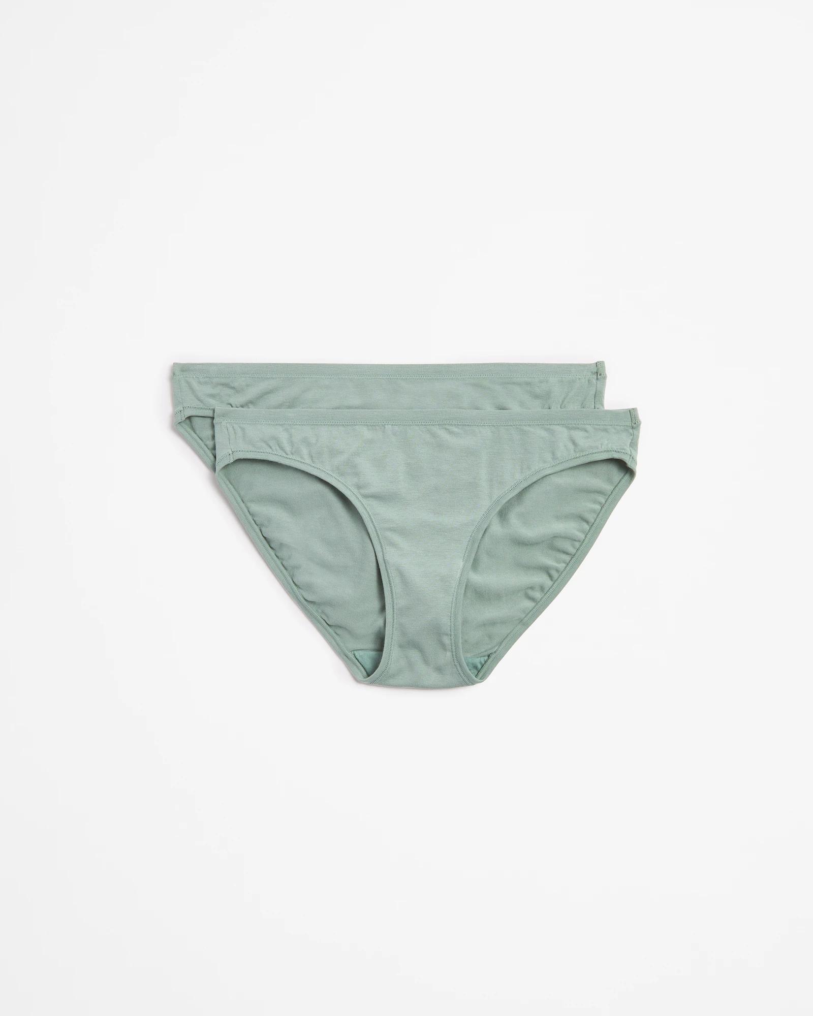 1 Target Woman 2 Pack Bamboo Bikini Briefs CHINOIS GREEN, 1 of 4