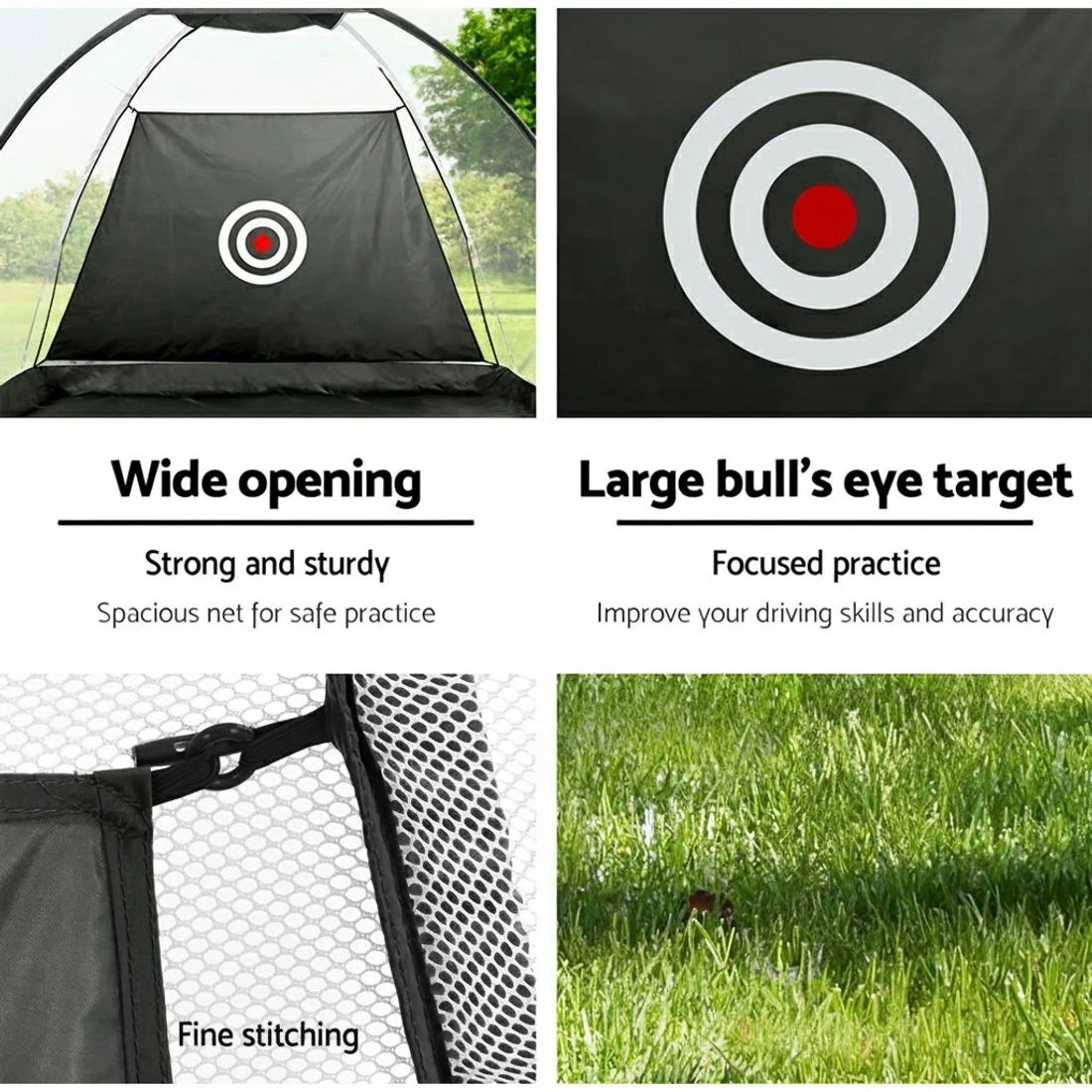 6 Everfit 3M Golf Practice Net Portable Training Aid Driving Target Tent - Green, 6 of 6