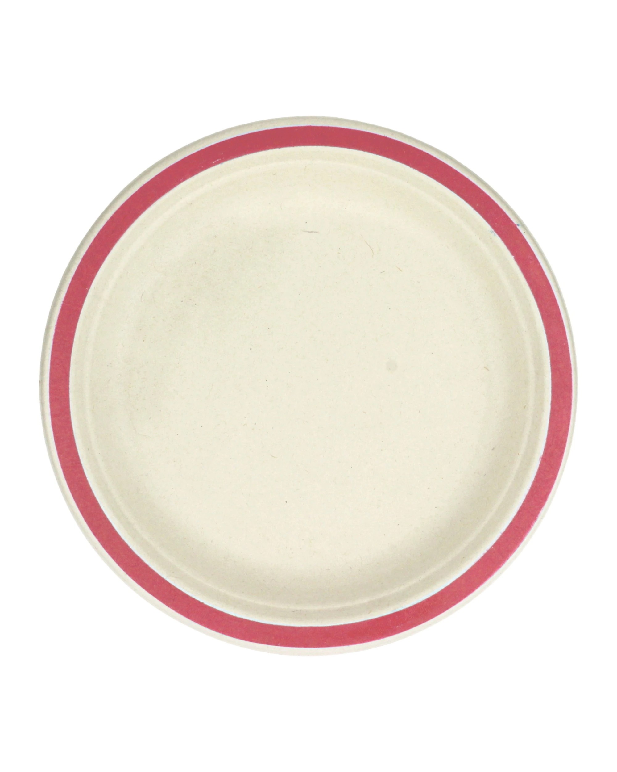 1 Alpen Red Rim Sugar Cane Small Plates Pack of 10 - Red Rim, 1 of 3