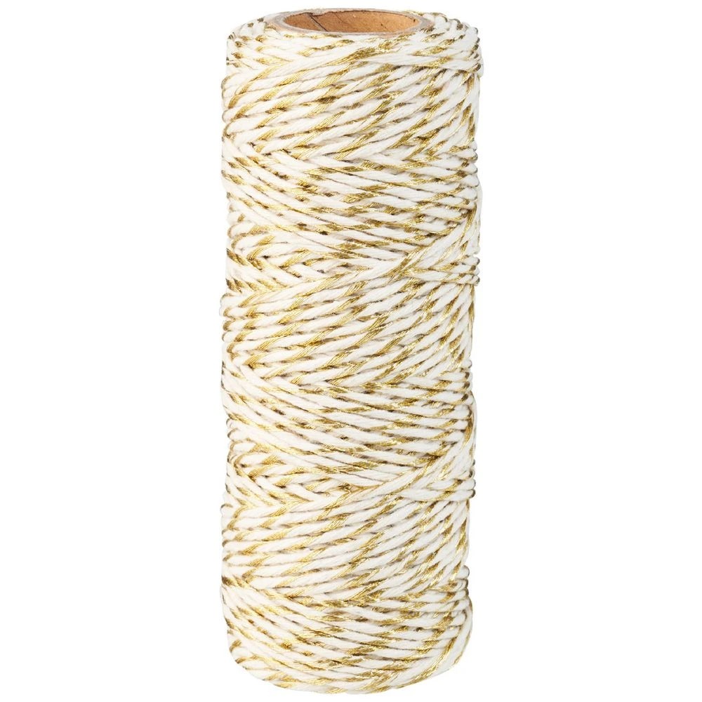 2 Born Twine 50m Gold and White, 2 of 3