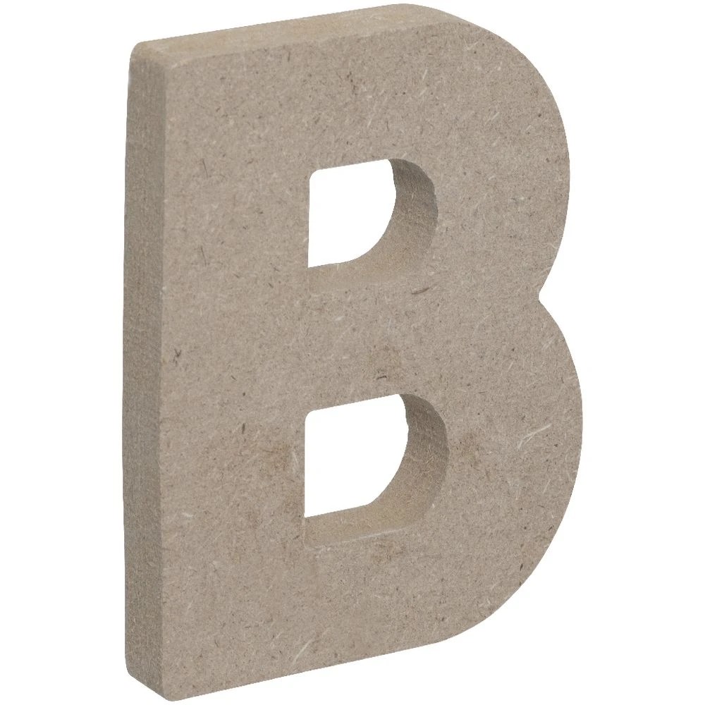 3 Born Wooden Alphabet Letter B 10cm, 3 of 3