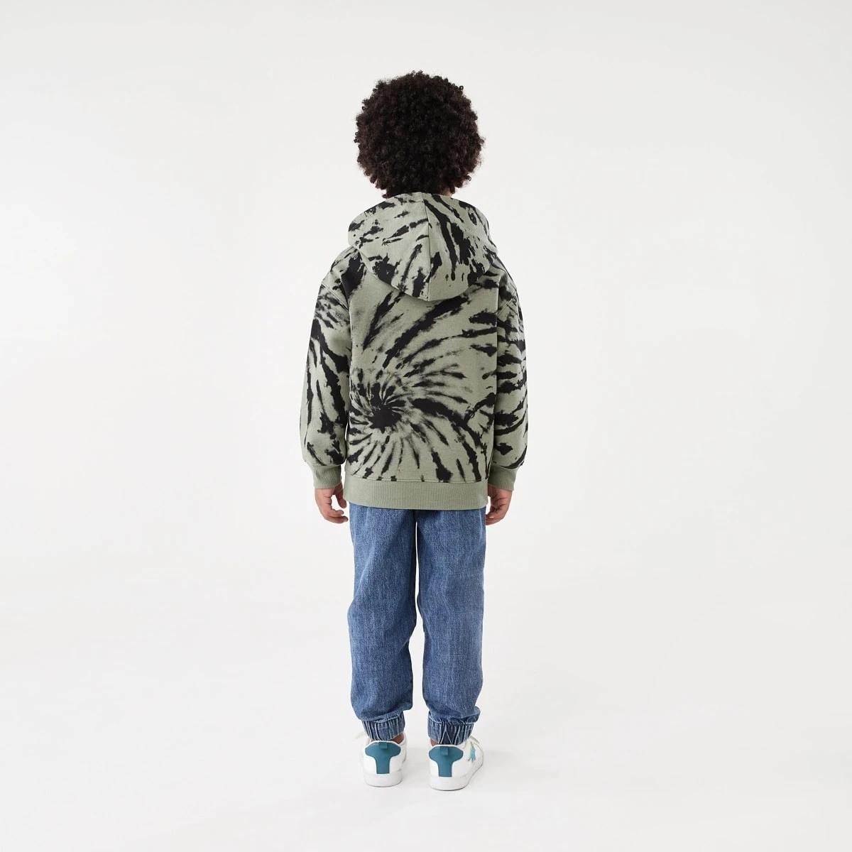 7 Print Hoodie Grn Tiedye, 7 of 9