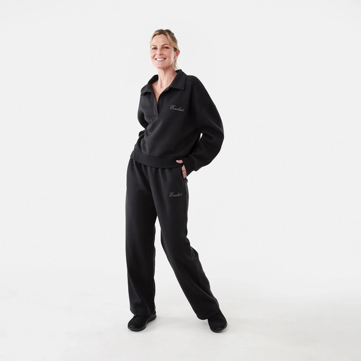 7 Everlast Womens Straight Leg Trackpants Vint Black, 7 of 7