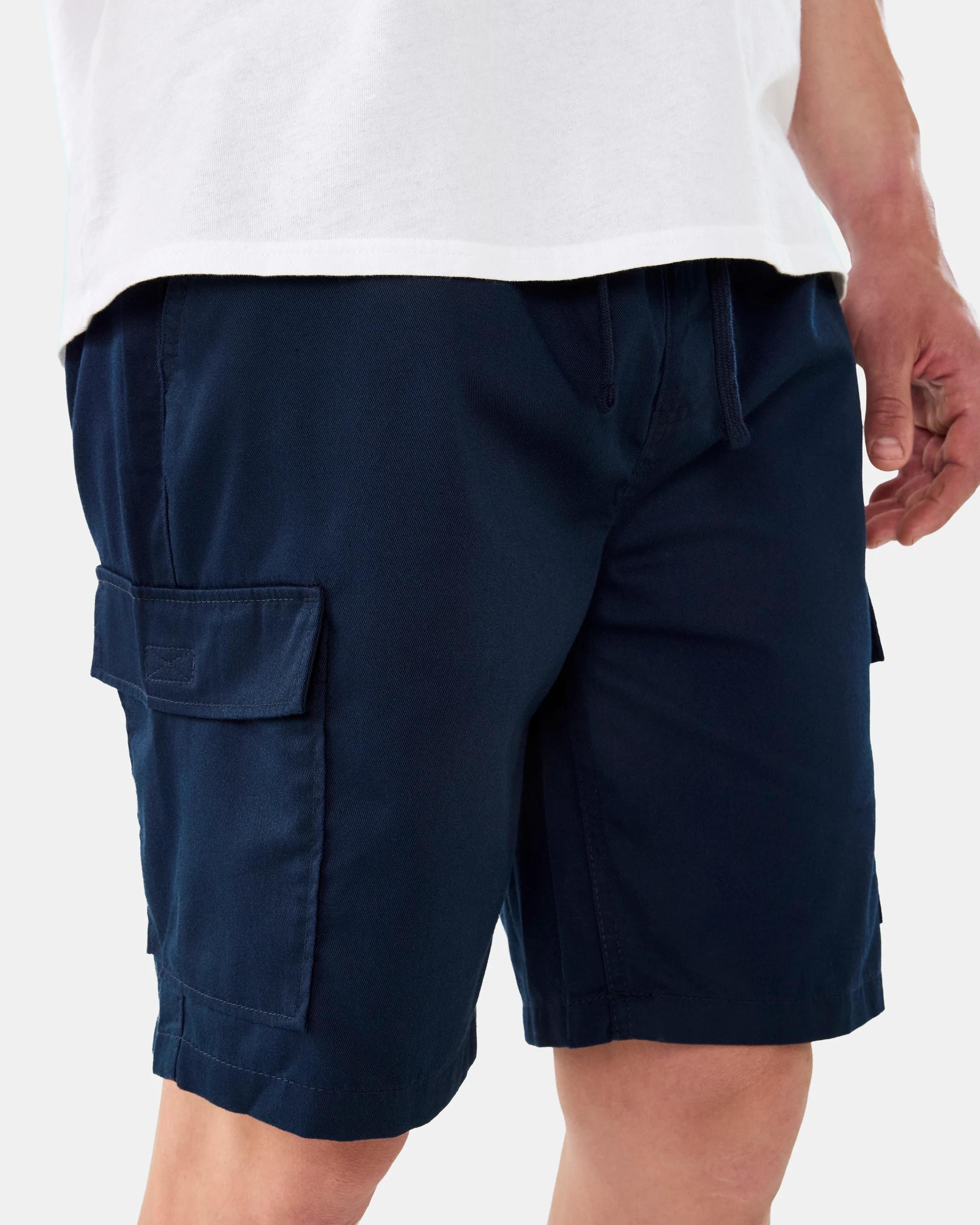 2 Elastic Waist Cargo Shorts Sky Cptn, 2 of 7