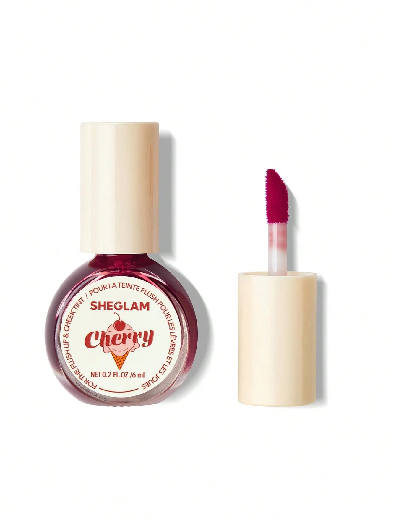 1 SHEGLAM For The Flush Lip & Cheek Tint - Cherry Picked, 1 of 7
