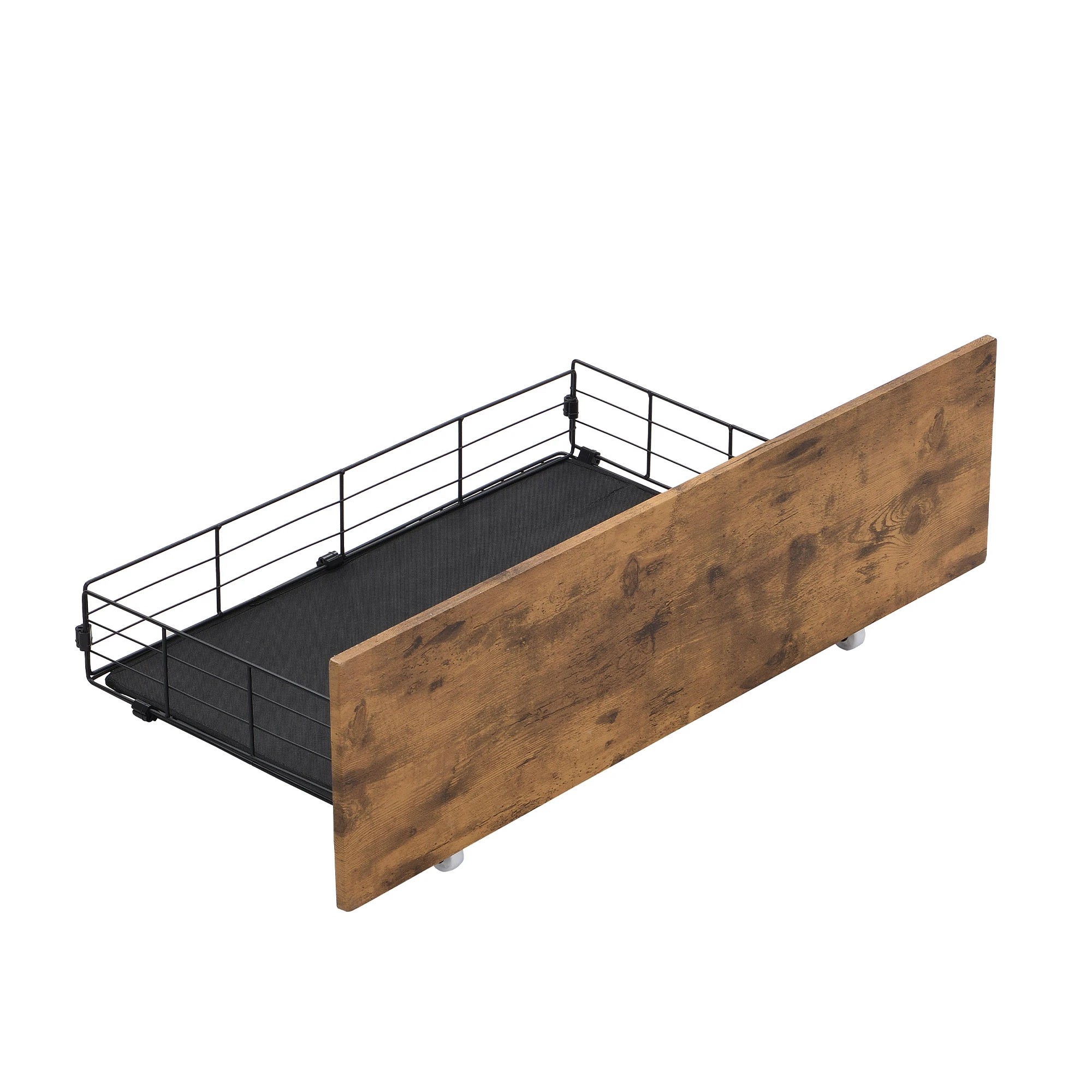 1 Levede 4pcs Queen Size Drawers in Wooden Brown Colour, 1 of 6