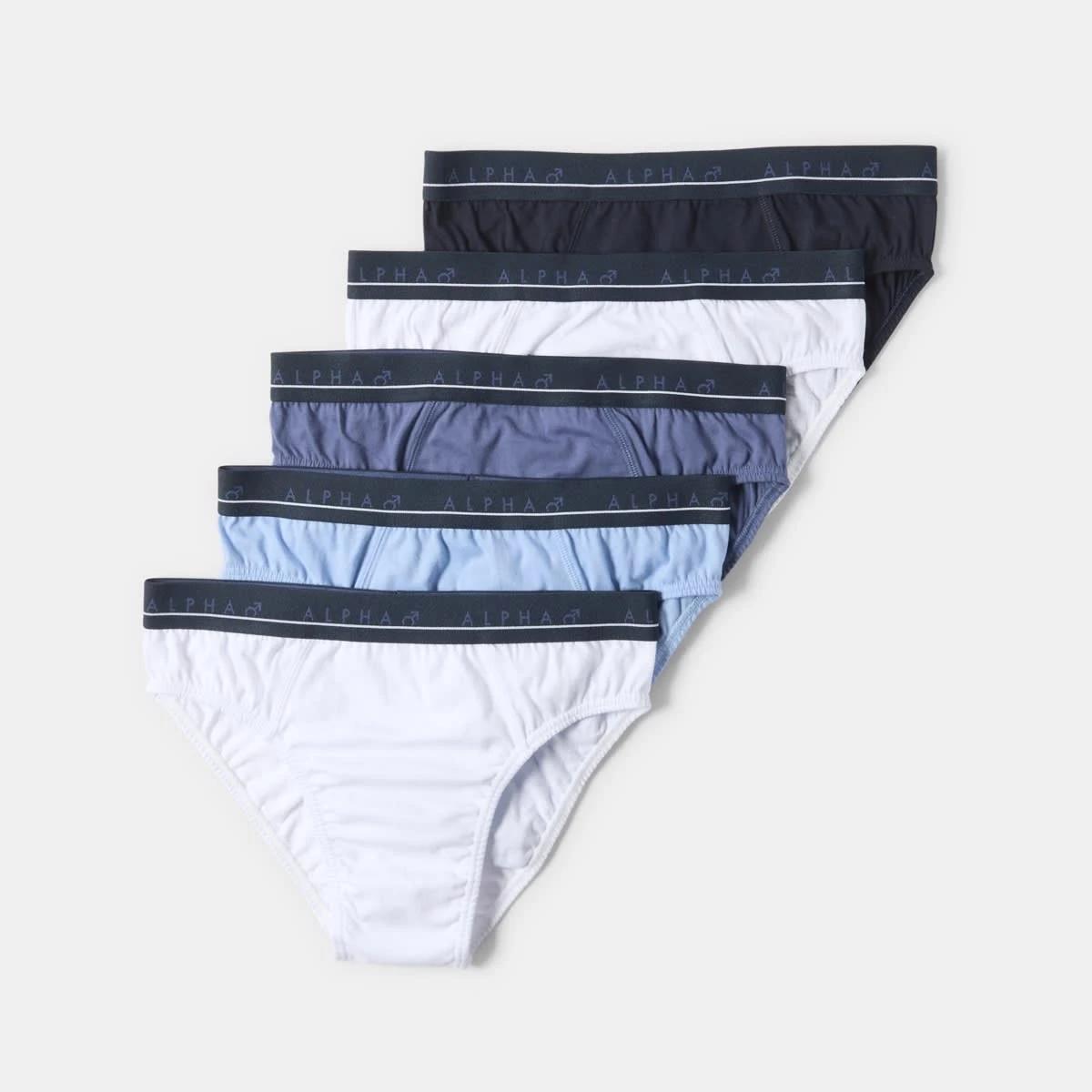 1 5 Pack Attached Elastic Hipster Briefs CLASSICAL, 1 of 10