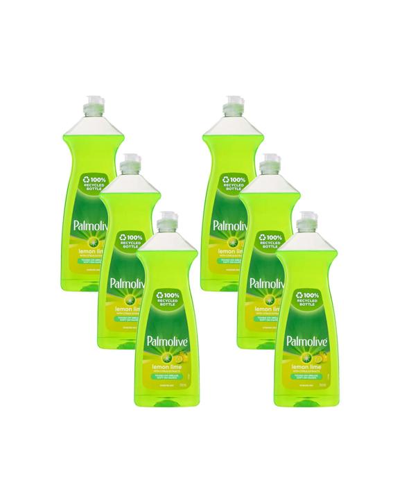 Palmolive 6PK Dishwashing Liquid 750ml Antibacterial Lemon Lime - Multi