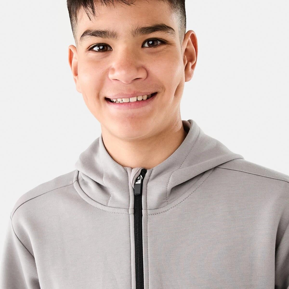 4 Active Kids Zip Through Hoodie Wther Grey, 4 of 10