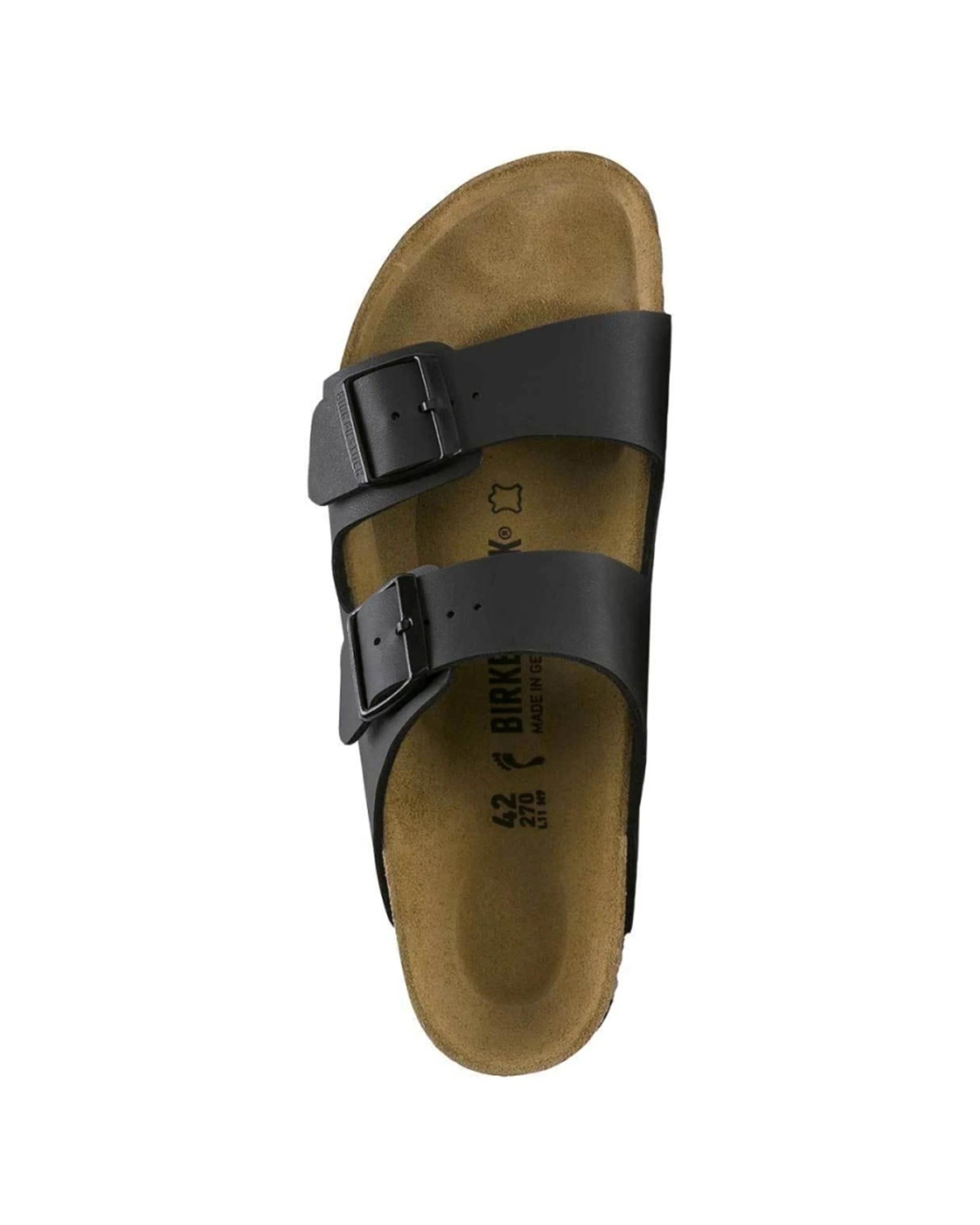 1 Birkenstock Arizona Birko-Flor Sandals Narrow Width BLACK, 1 of 5