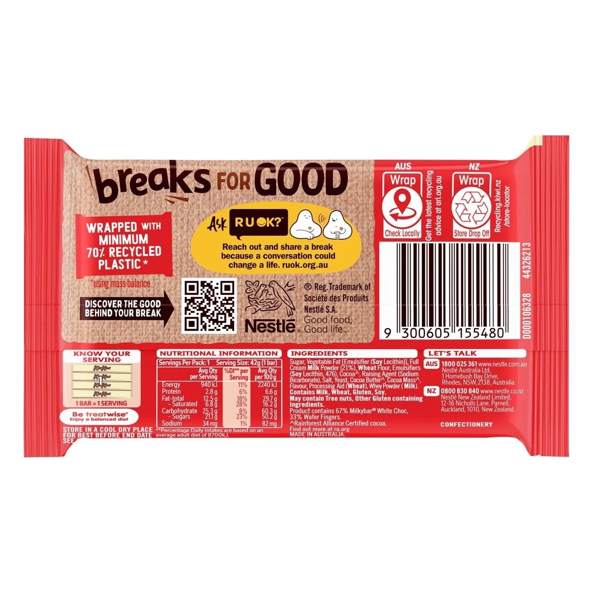 2 Nestle KitKat Milkybar Chocolate Bar 42g, 2 of 2