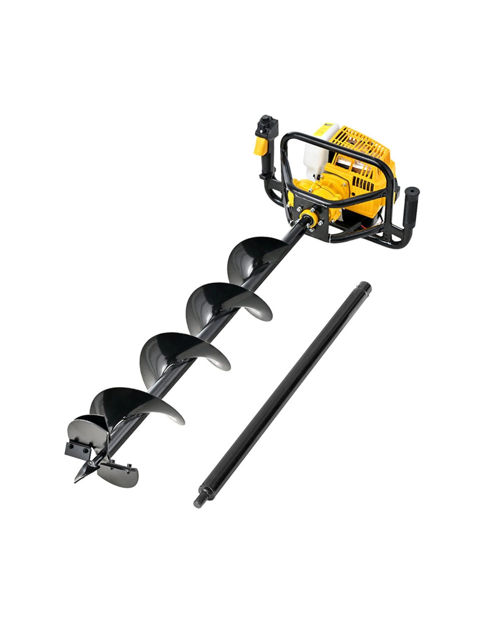1 Giantz Post Hole Digger 200mm Petrol Drill Auger Extension Bits - Multi, 1 of 7