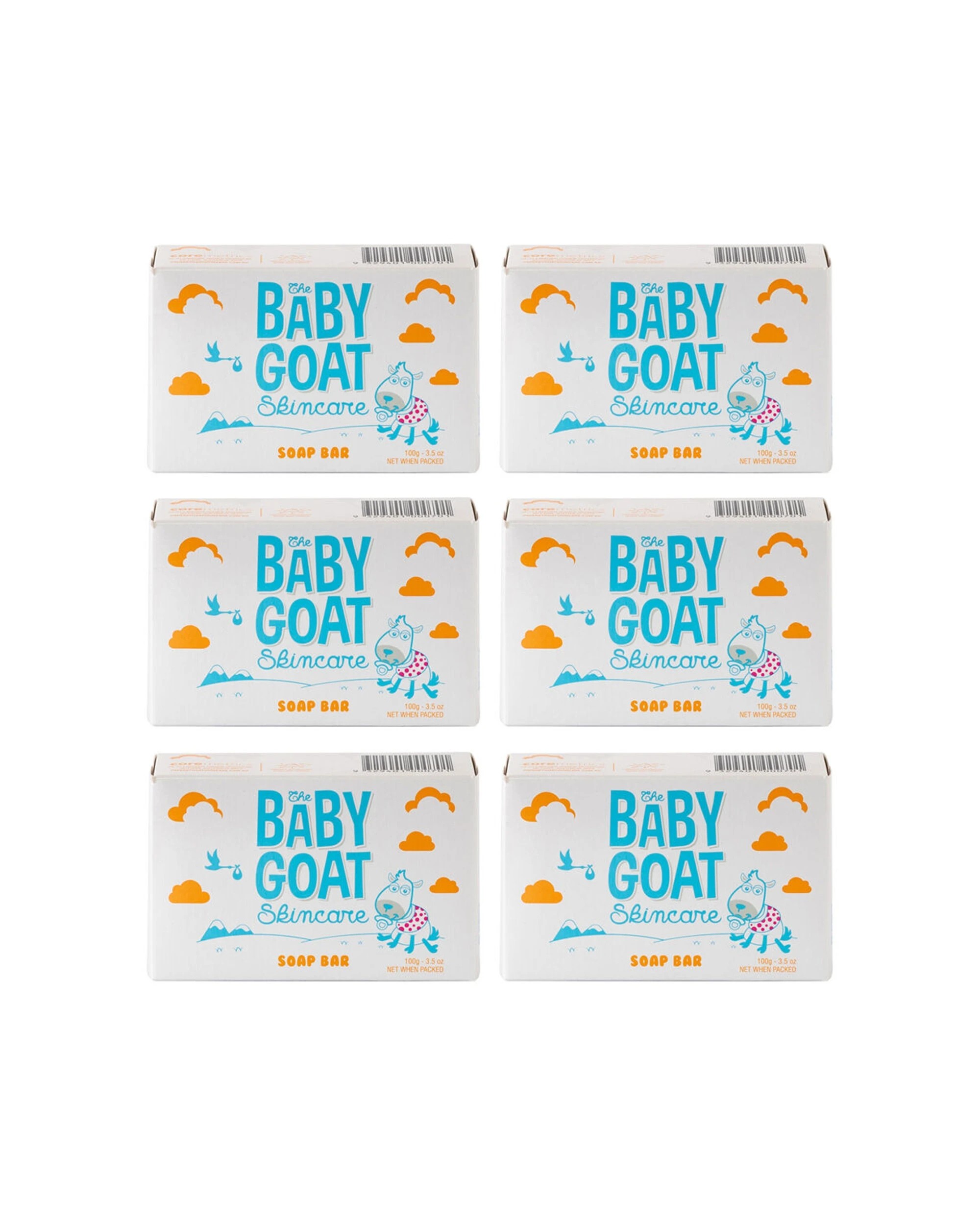 1 The Goat 6Pk Baby Skincare Soap Gentle Bar Moisturising For Sensitive Skin - White, 1 of 1
