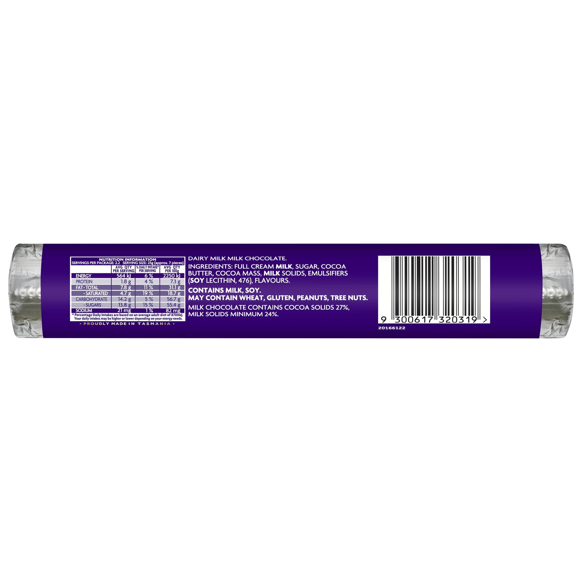 2 Cadbury Dairy Milk Chocolate Rolls 55g, 2 of 3