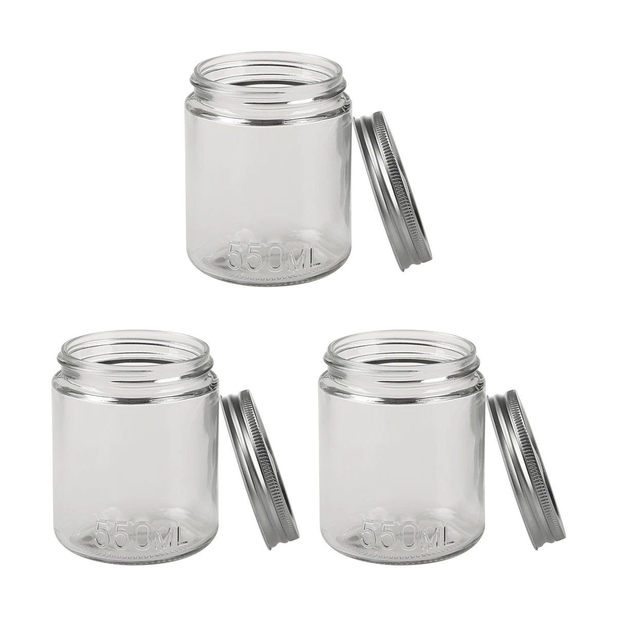 2 3 Preserving Jars - 550ml, 2 of 5