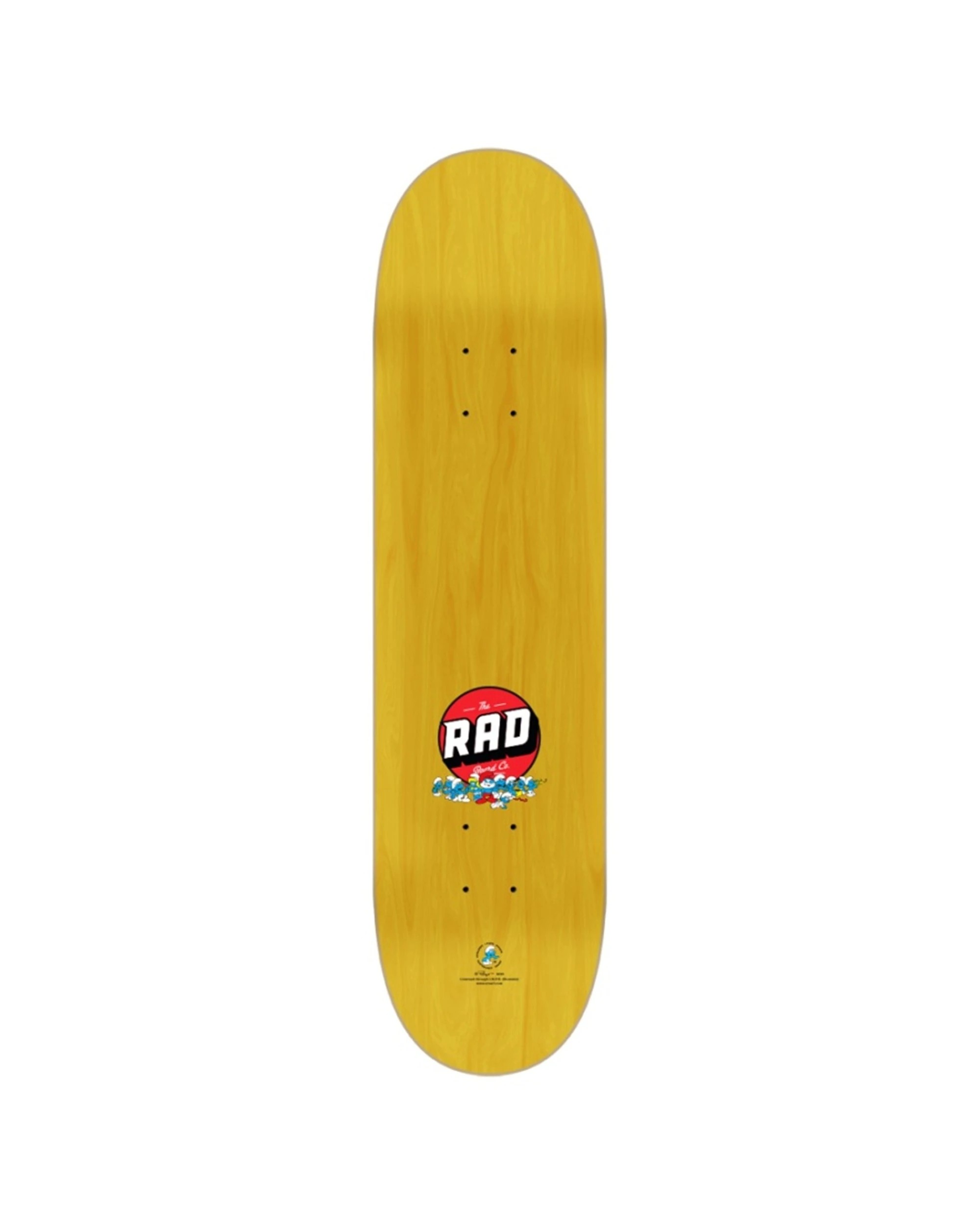 3 Rad Board Co Smurfs Skateboard Deck Brainy Birch Wood 8 Inch - Multi, 3 of 5