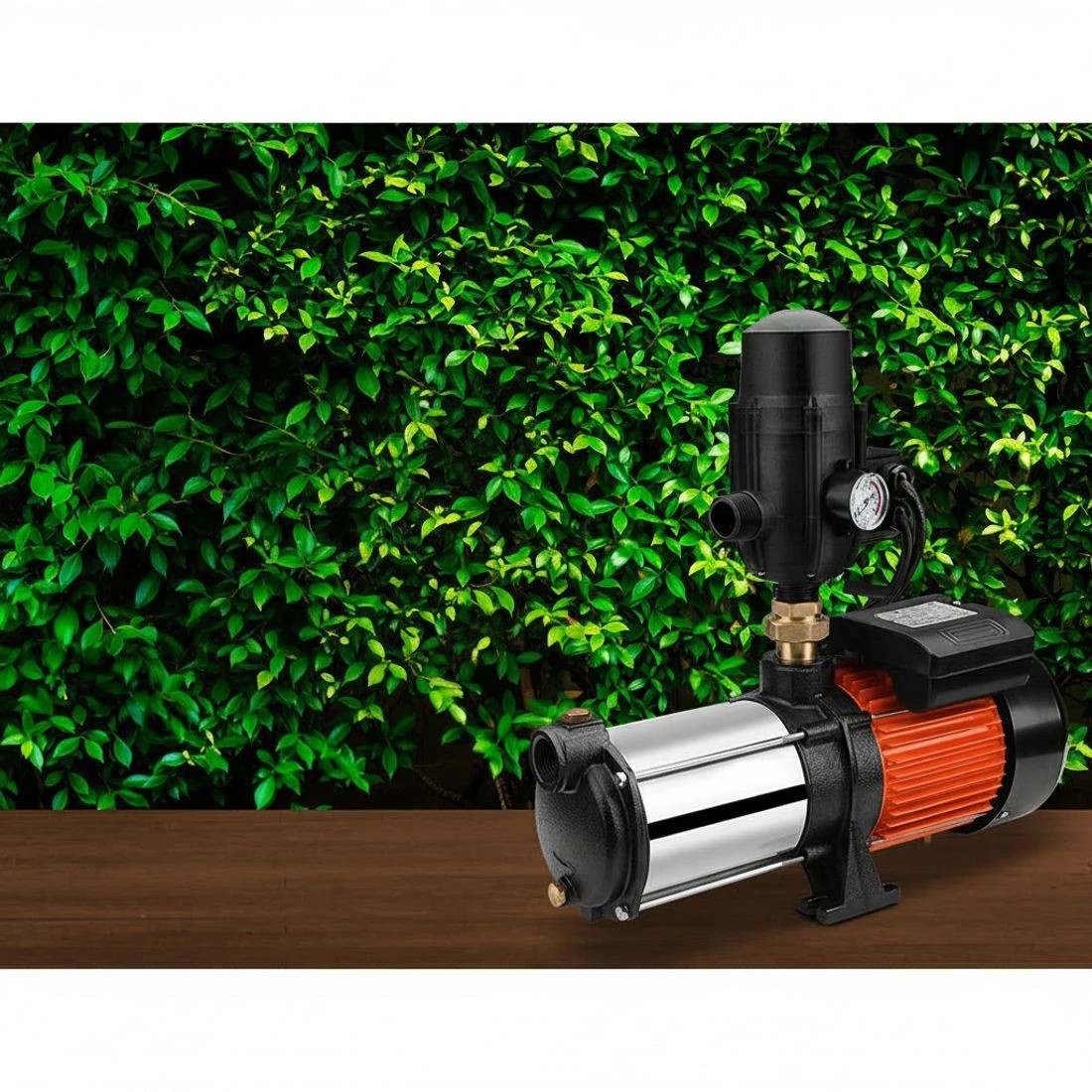 2 Giantz 1800W 5-Stage Garden Water Pump, High Pressure Automatic Booster Pump for Rain Tank Transfer, Farm Lawn - Orange, 2 of 5