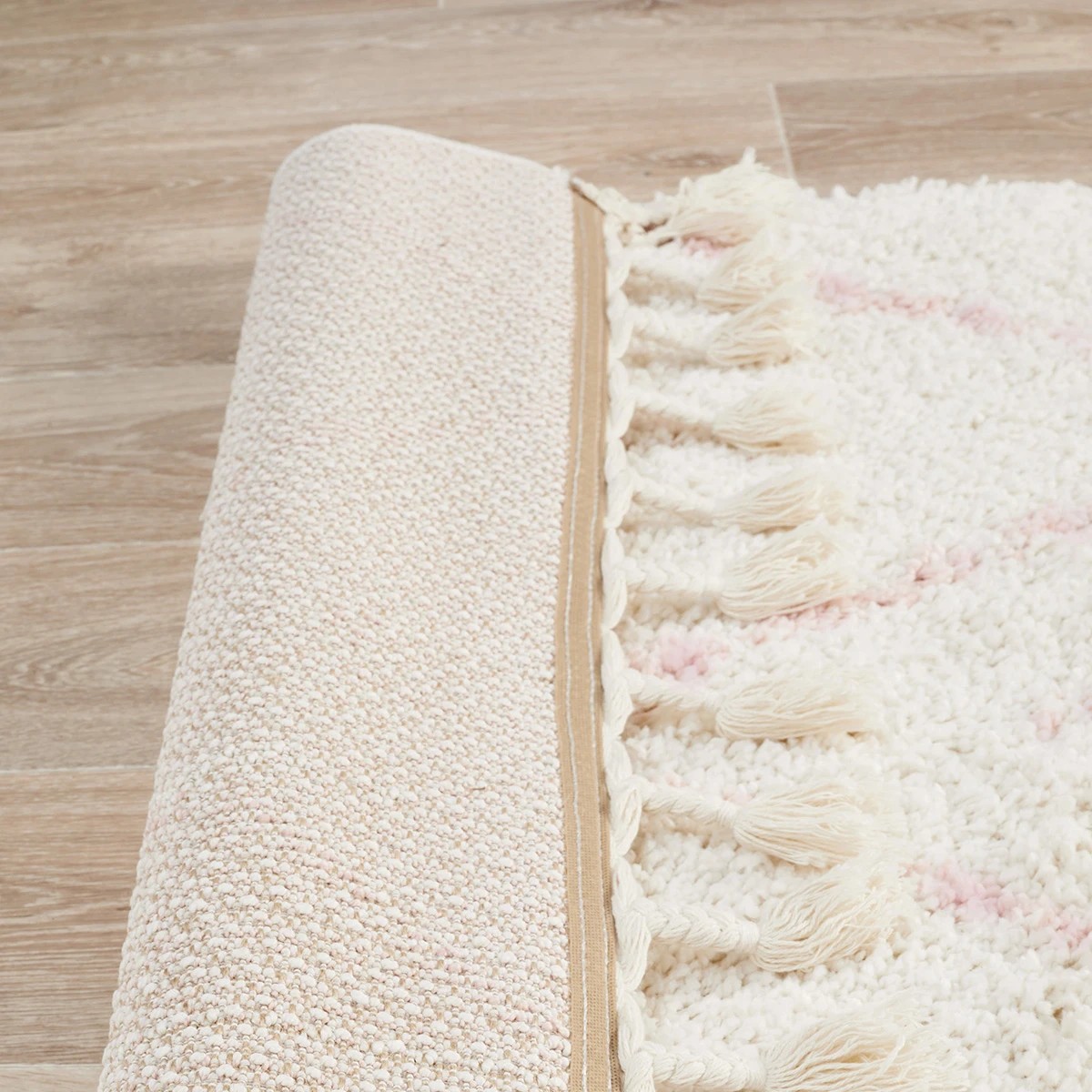 7 Common Ground Rugs Amber 44 400x80cm - Large Shag Rug - Natural, 7 of 7