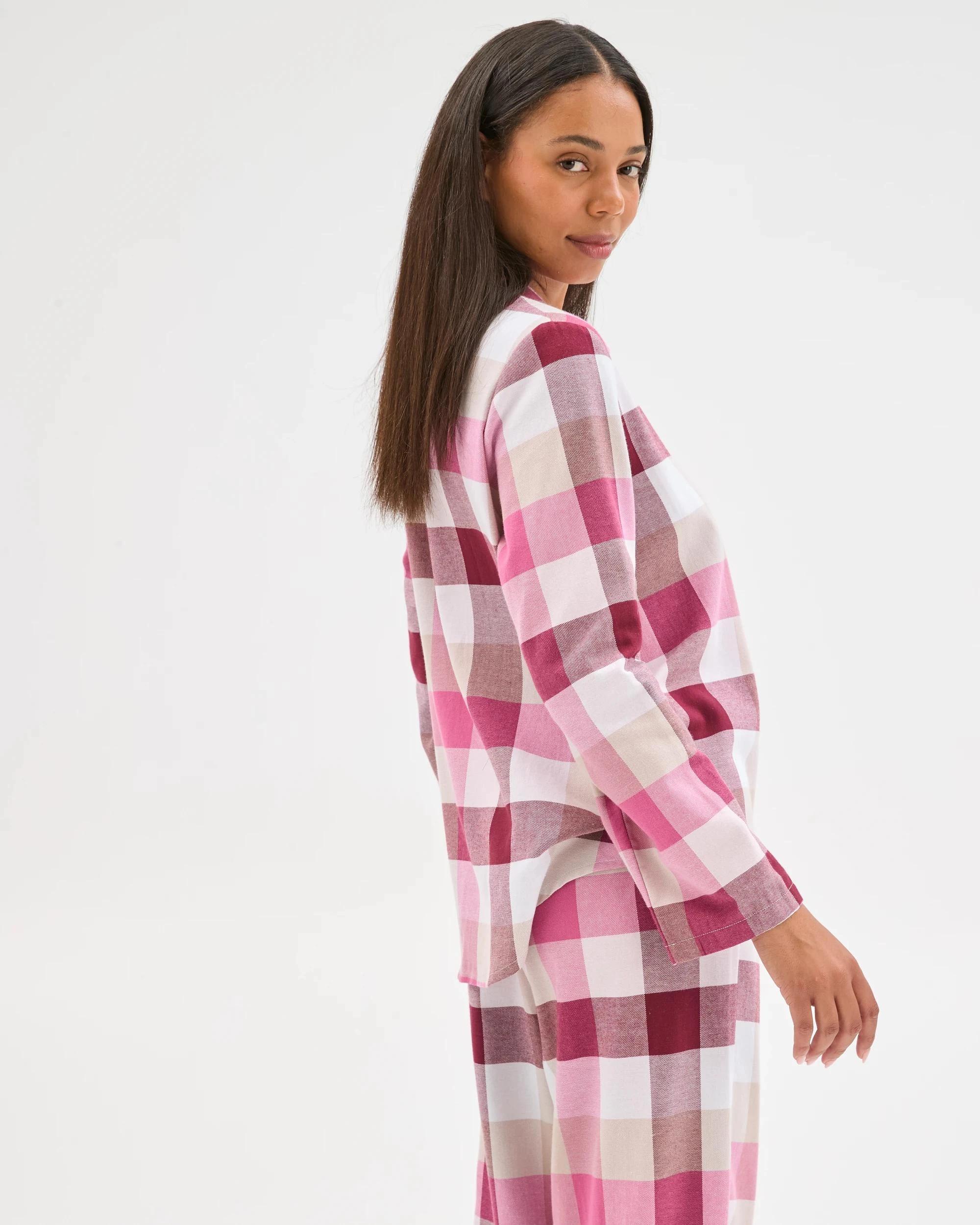 5 Target Woman Australian Cotton Flannelette Pyjama Set BUFFALO BURGUNDY, 5 of 9