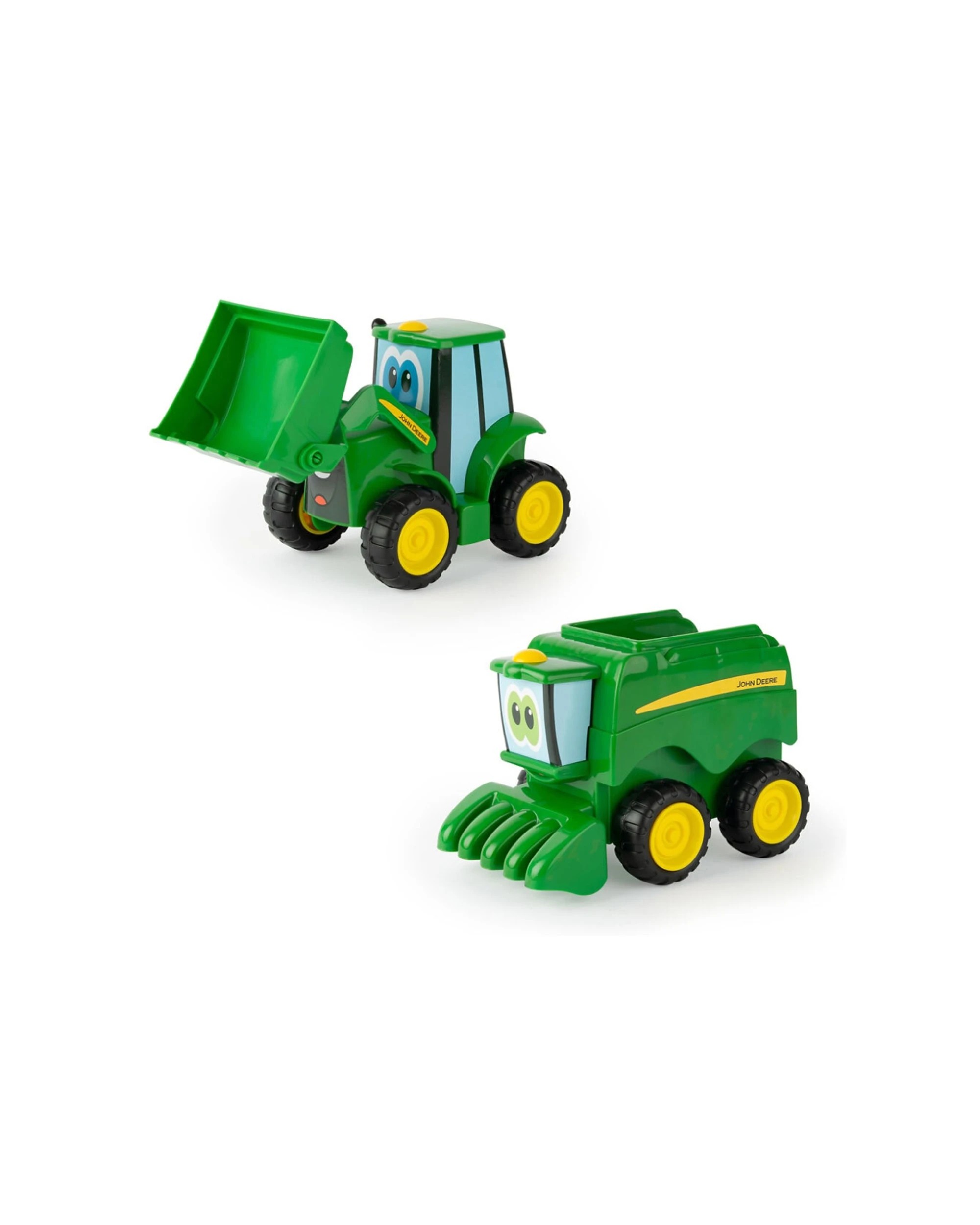 1 John Deere 2pc Farmin Friends Vehicle Combine And Tractor With Working Loader Kids Toy Set - Multi, 1 of 3