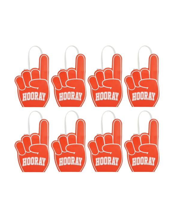 8 Piece Foam Finger Shaped Loot Bags
