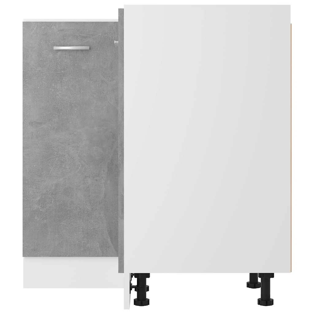 5 Vidaxl Kitchen Cabinet Corner Bottom Cabinet, Corner Bottom Cabinets - Grey, 5 of 8