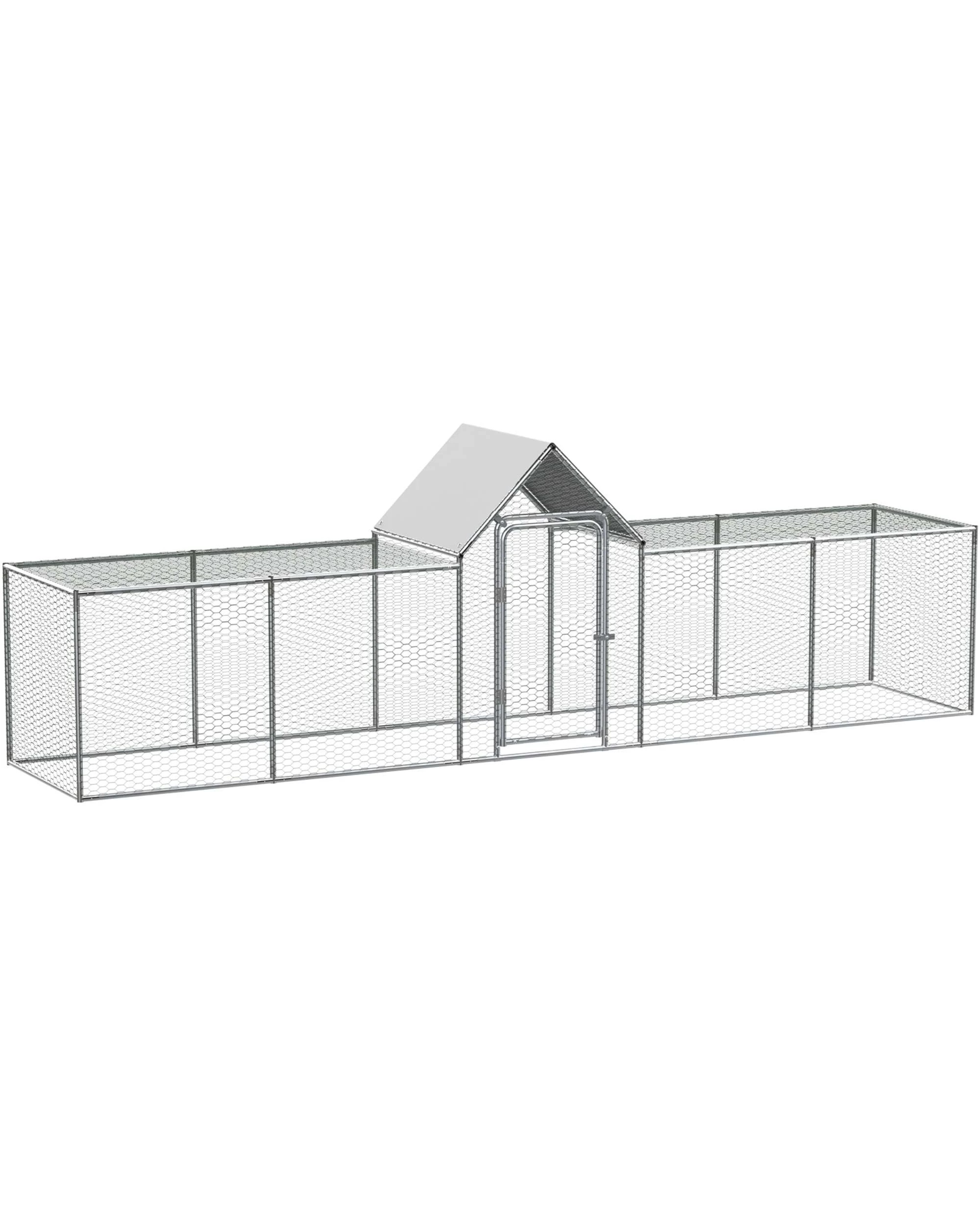 3 Advwin Large Walk-in Chicken Coop Cage Rabbit Hutch, 3 of 8