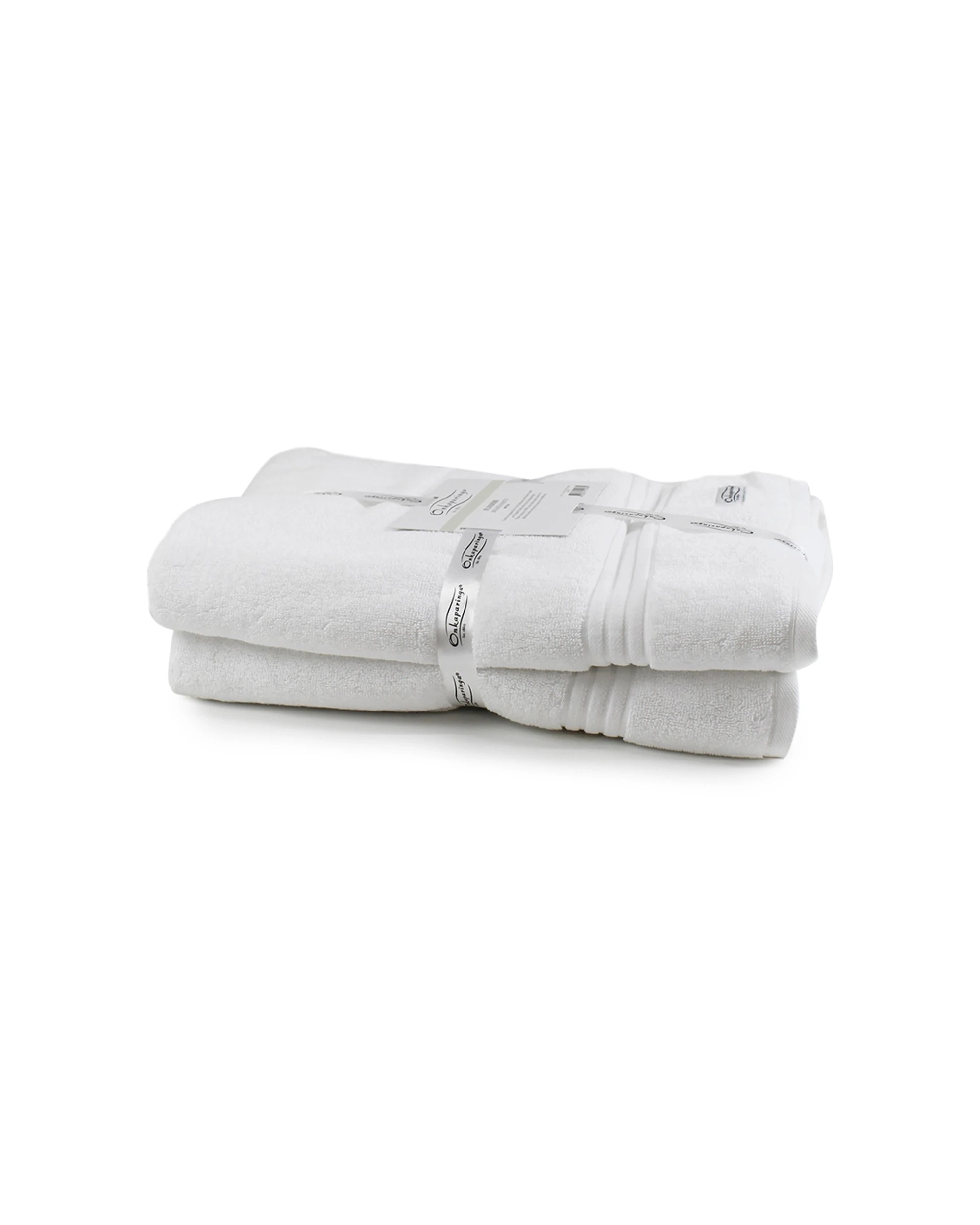 1 Onkaparinga Flinders Bath Sheet 600GSM 2pc 90x167cm - White, 1 of 1