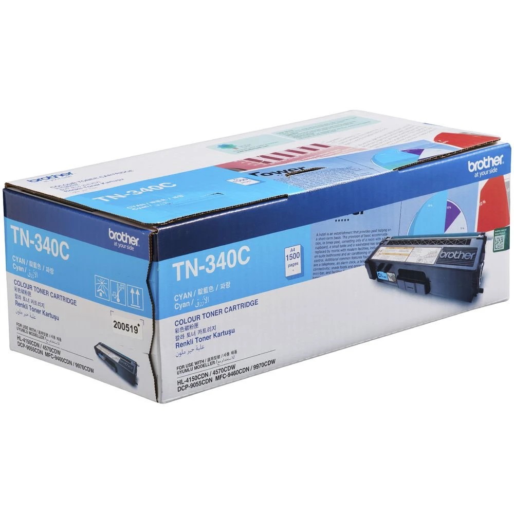 2 Brother TN 340 Toner Cartridge Cyan, 2 of 2
