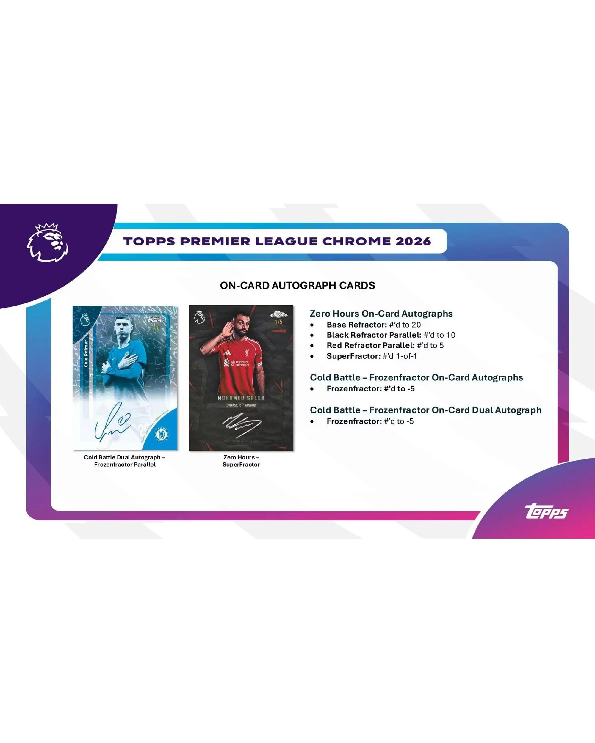 8 Topps 2026 Chrome Premier League Soccer Hobby Box, 8 of 10