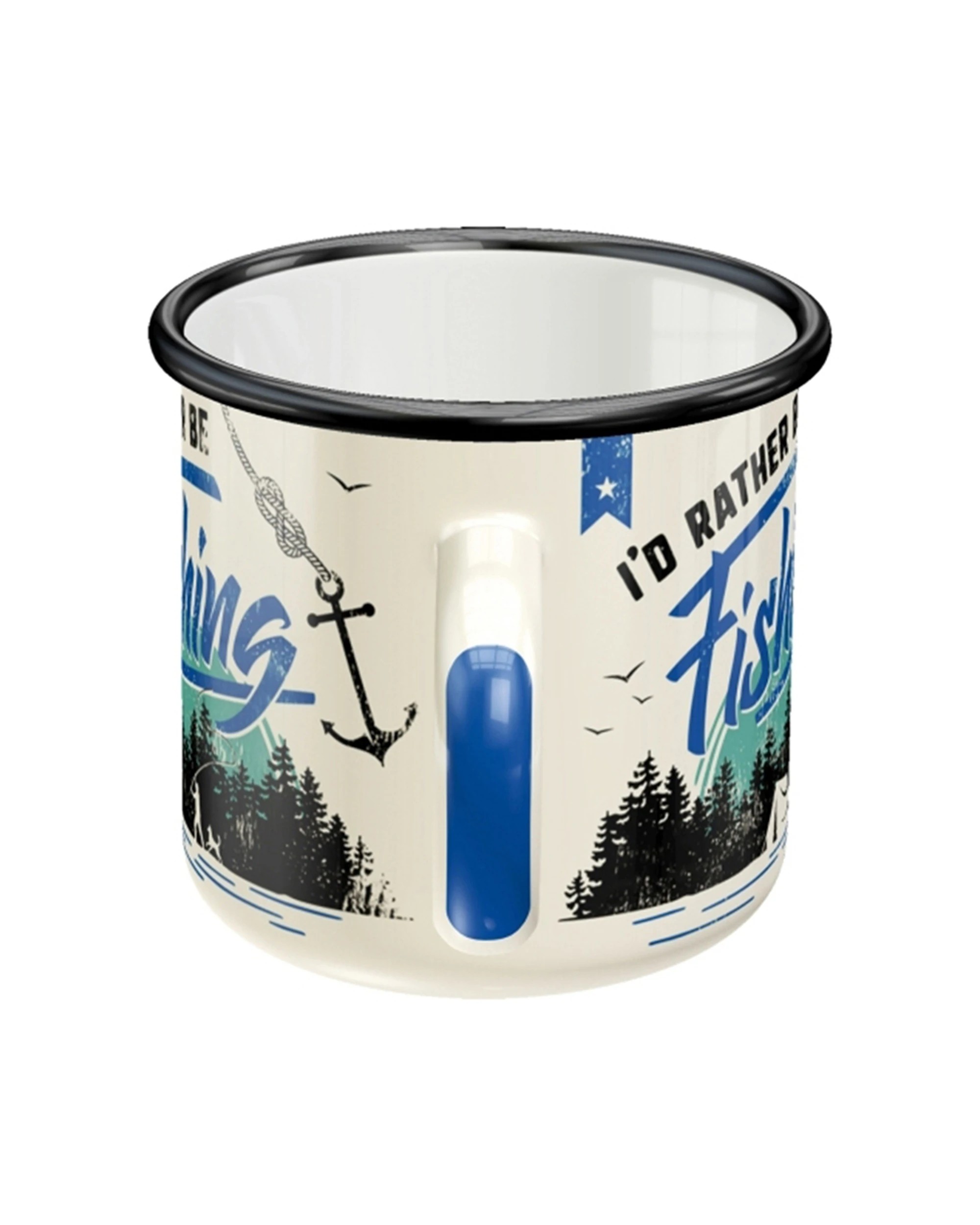 3 Nostalgic-Art Enamel Mug 360ml Mug -  I'd Rather Be Fishing Themed - Multi, 3 of 4