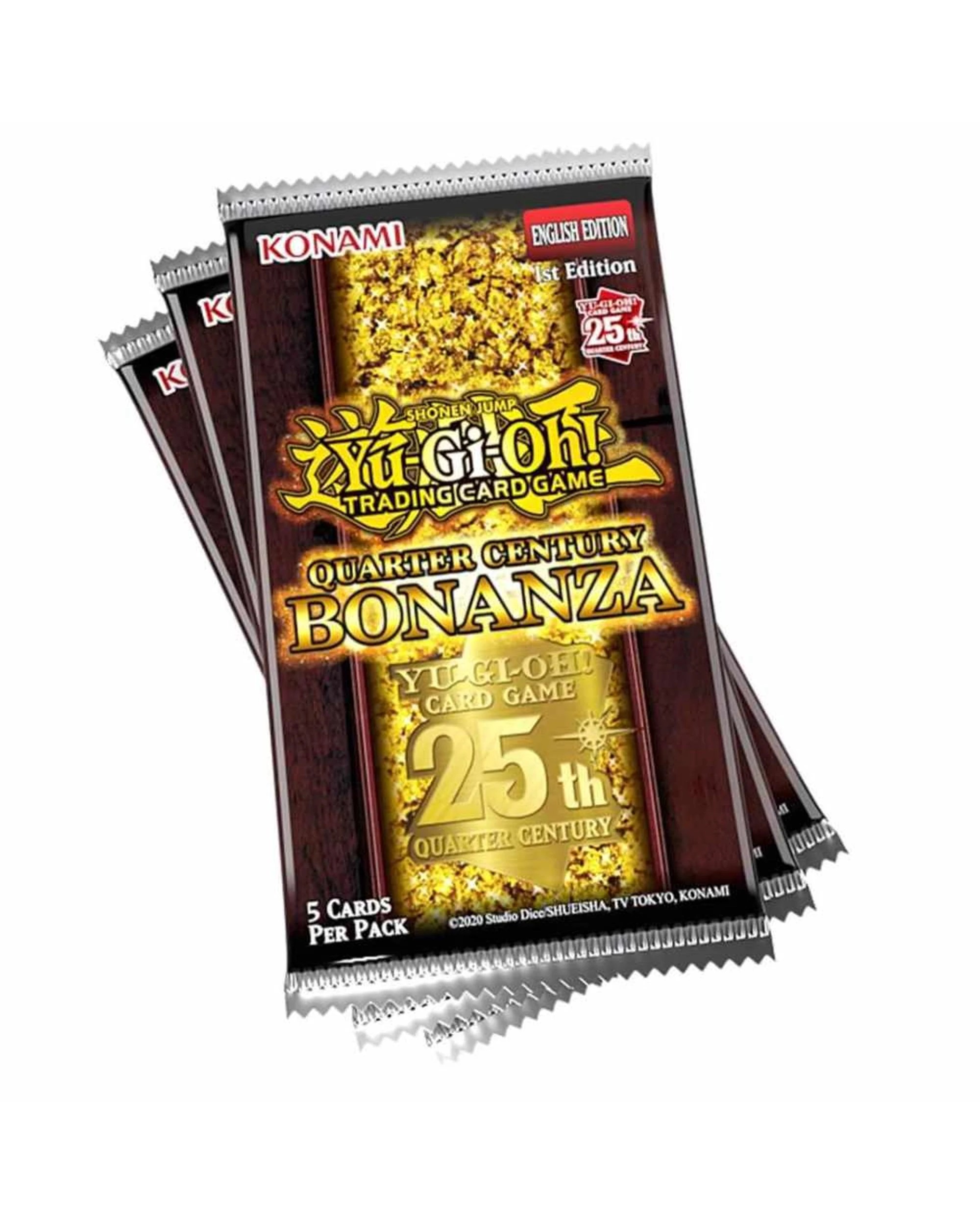 2 Yu-Gi-Oh TCG Quarter Century Bonanza Collection 3 Booster Pack Tuckbox, 2 of 3