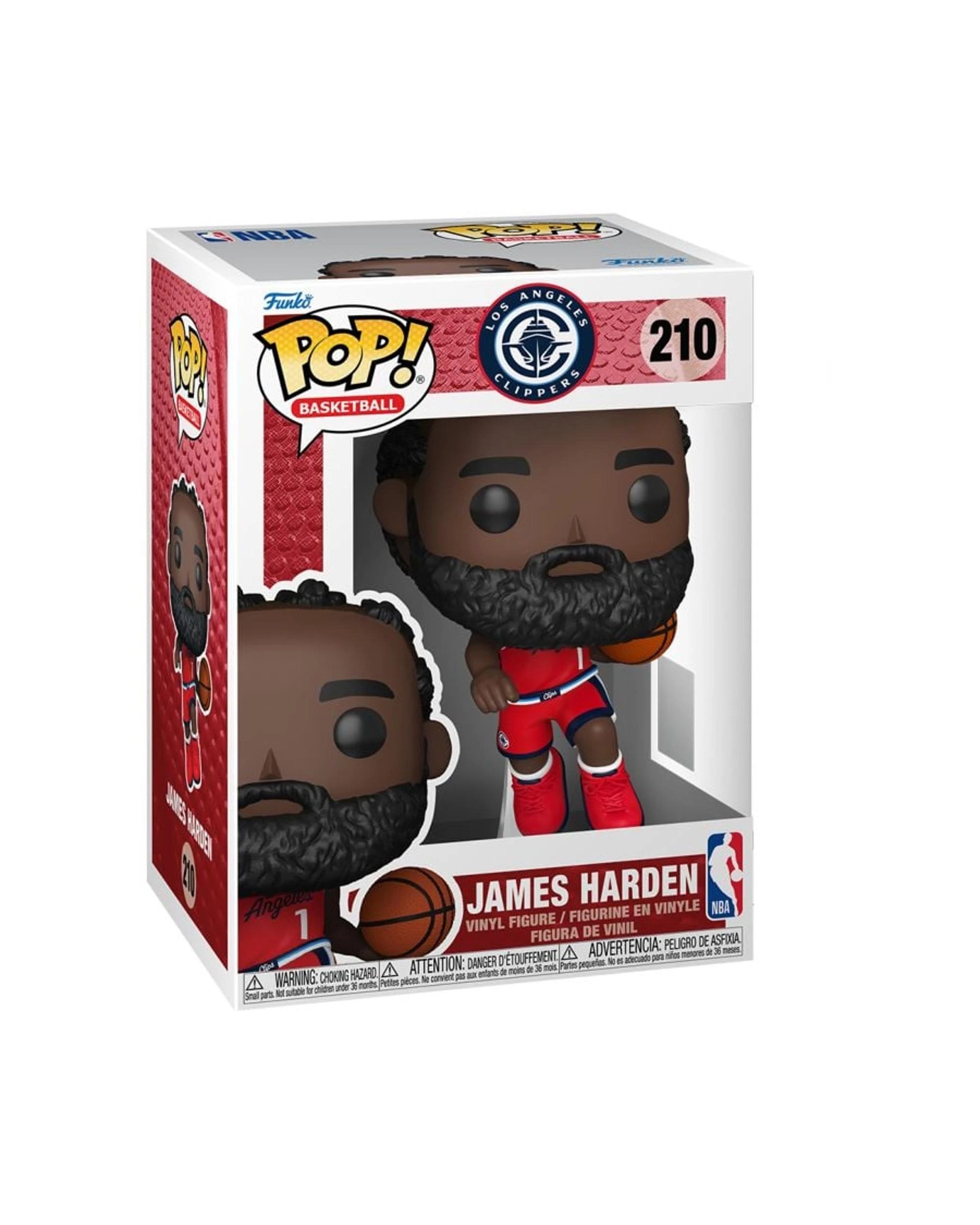 3 NBA Los Angeles Clippers James Harden Funko POP! Vinyl, 3 of 3
