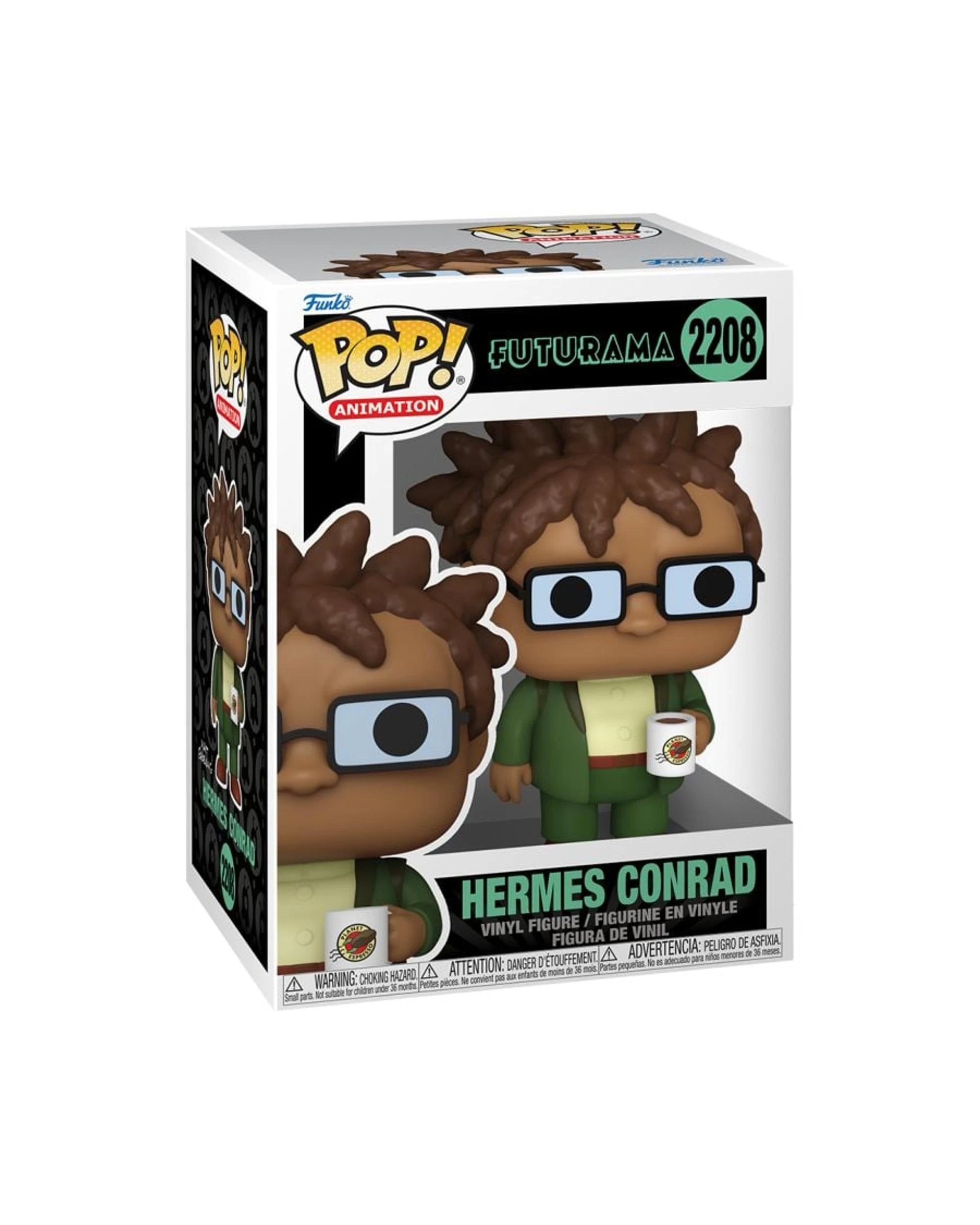 3 Futurama Hermes Conrad with Mug Funko POP! Vinyl, 3 of 3
