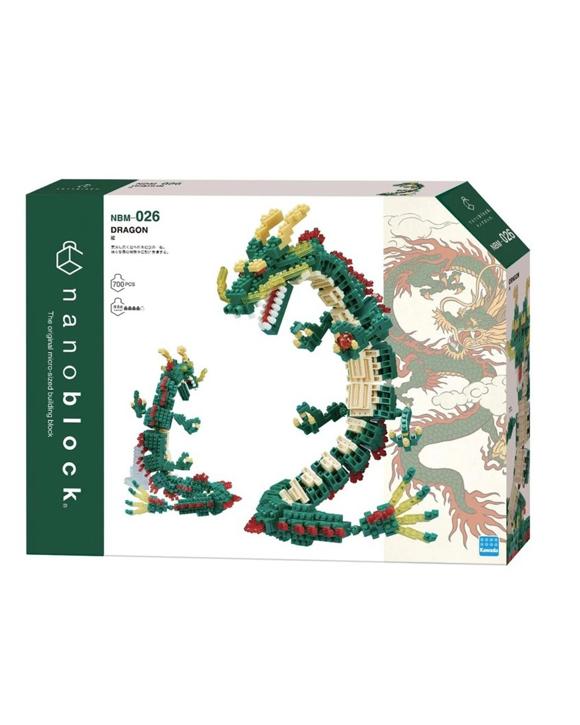 Nanoblock NAN-NBC173 Drago Verde - Kit Di Costruzione In Micro Mattoncini - 140 Pezzi - Difficoltà 3/5