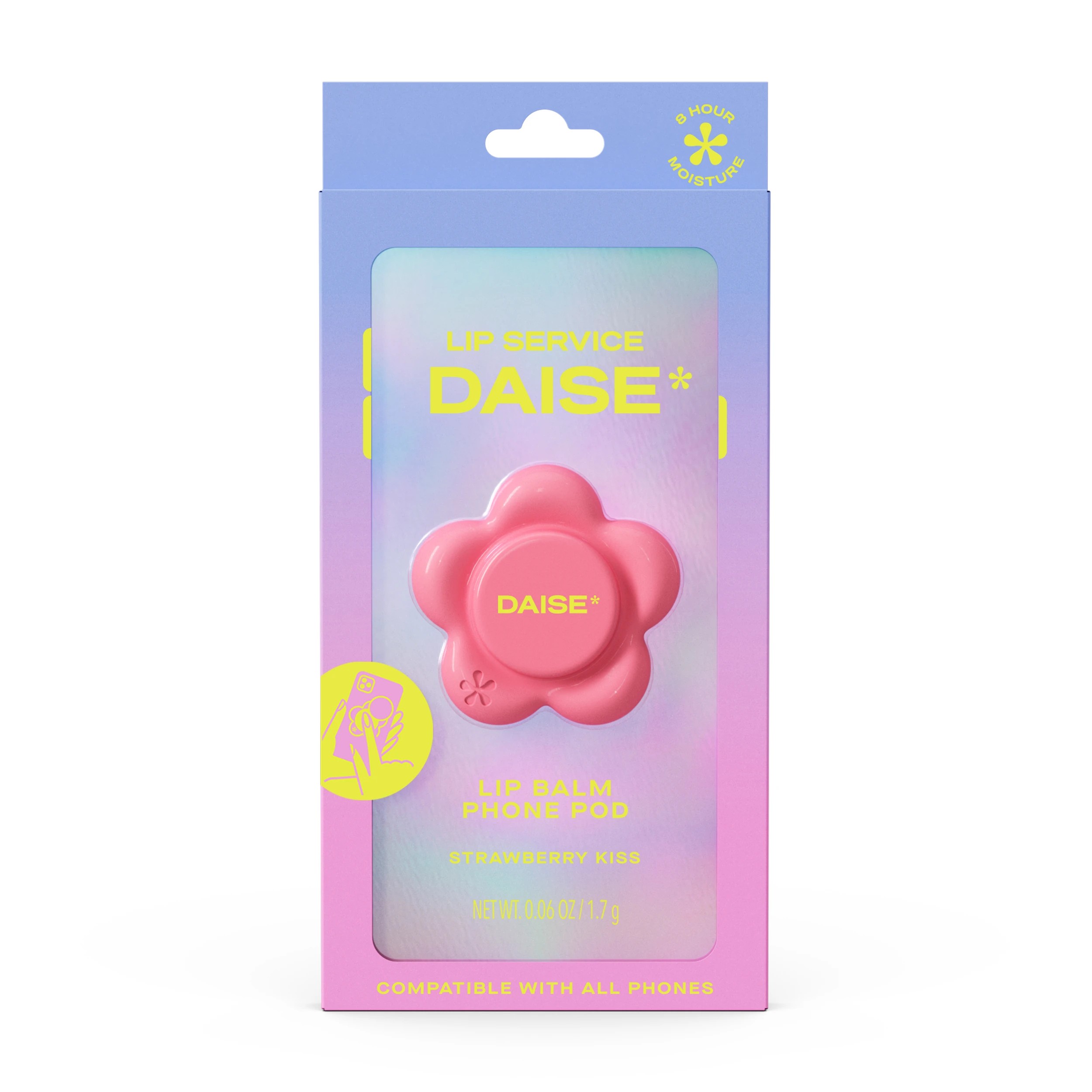 1 DAISE Lip Balm Phone Pod 1.7g - Strawberry Kiss, 1 of 10