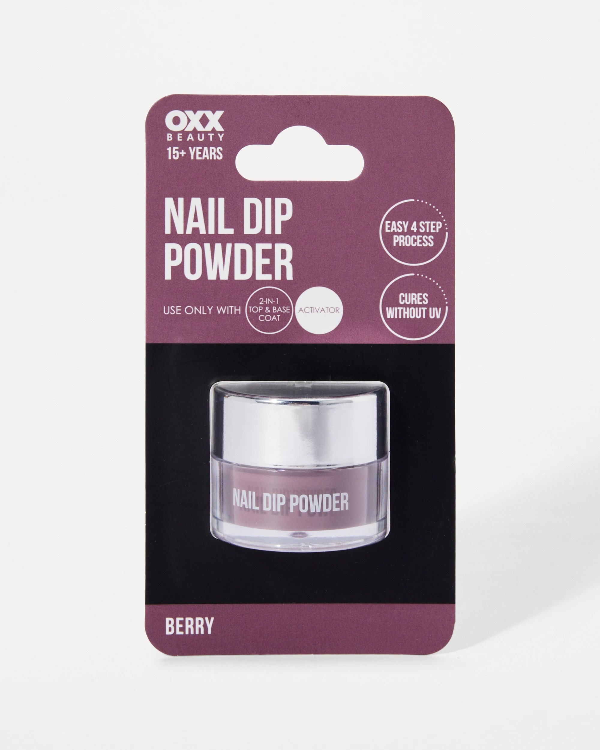 1 OXX Beauty Nail Dip Powder - Berry, 1 of 4