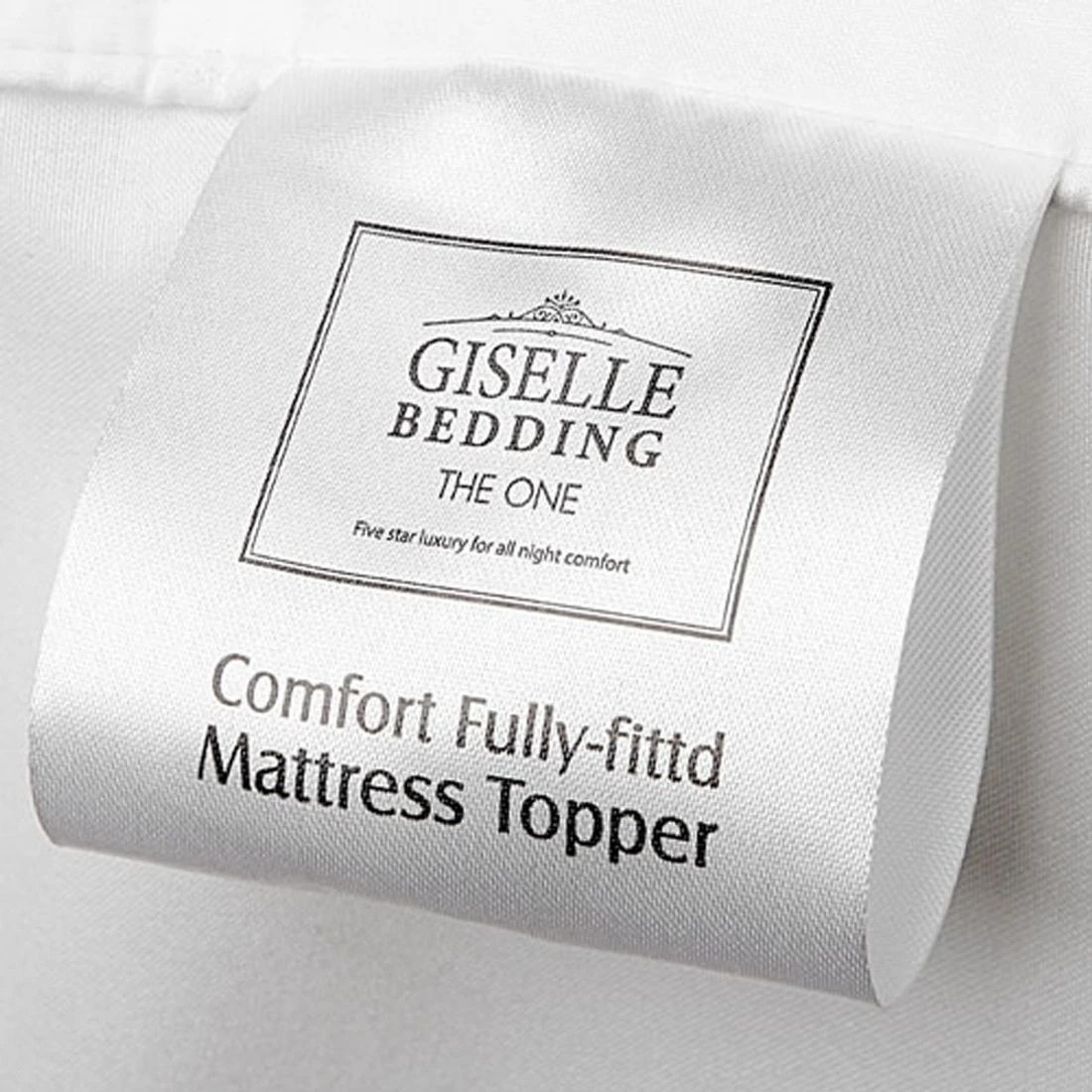 8 Giselle Bedding Mattress Topper Pillowtop Protector Pad King Single - White - White, 8 of 8
