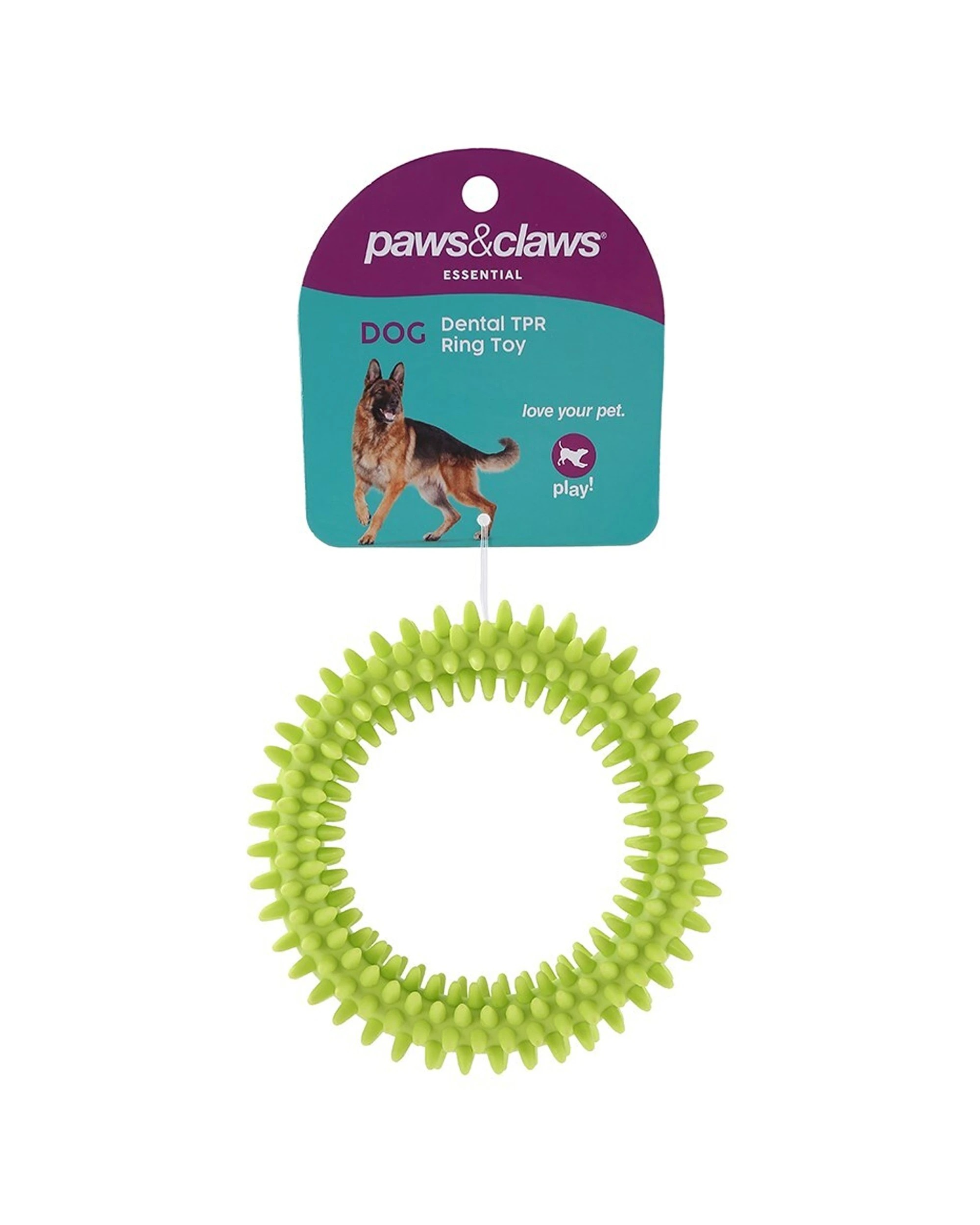 5 Paws And Claws 11cm Tpr Spikey Ring Pet Chewing Toy - Assorted, 5 of 5