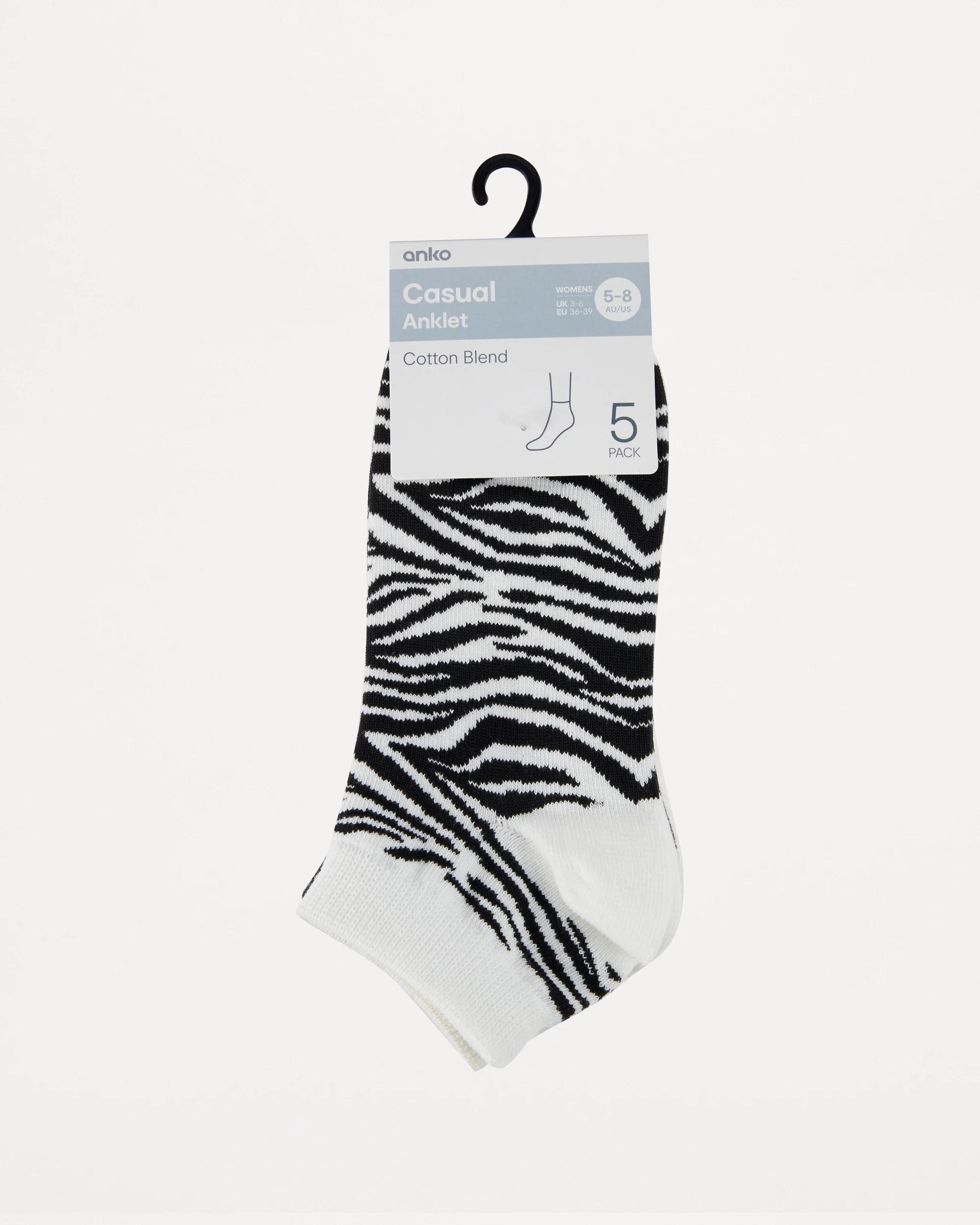 3 5 Pack Fashion Low Cut Socks Animal, 3 of 3