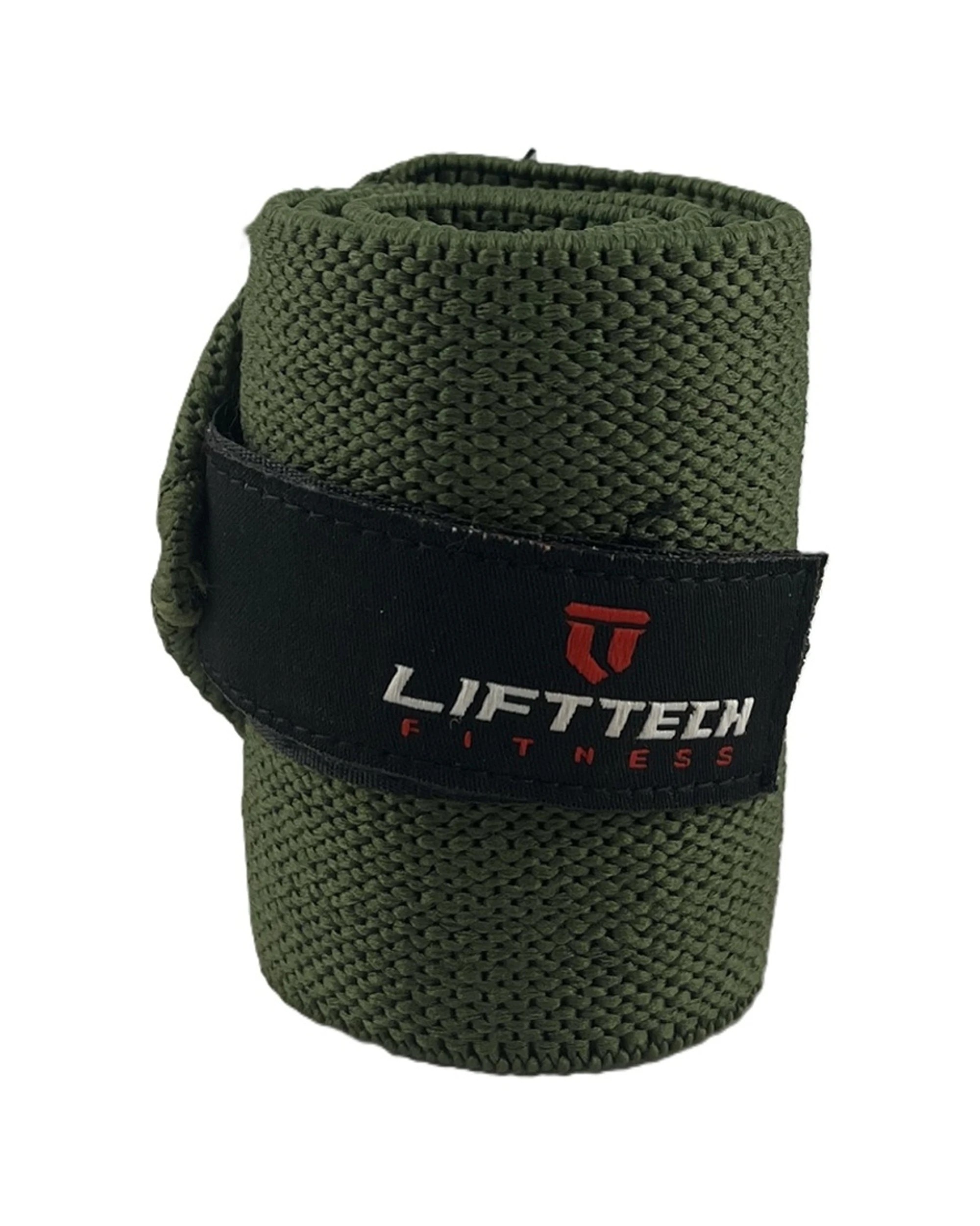 3 Lift-Tech Fitness 2pc Pro Thumb Loop Wrist Support Adjustable Wrap 20 Inch Army - Green, 3 of 3