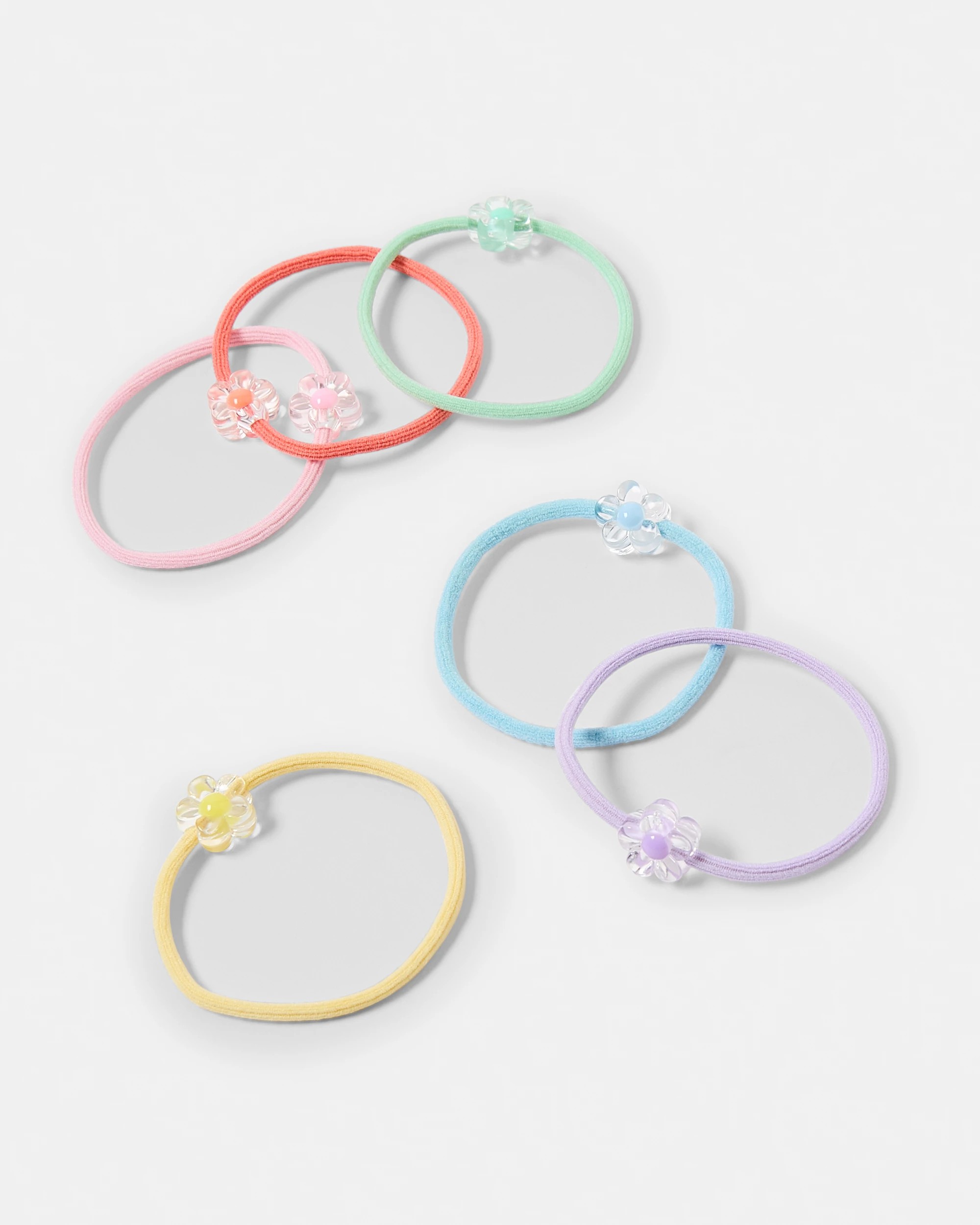 2 6 Pack Hair Tie Flowers, 2 of 3