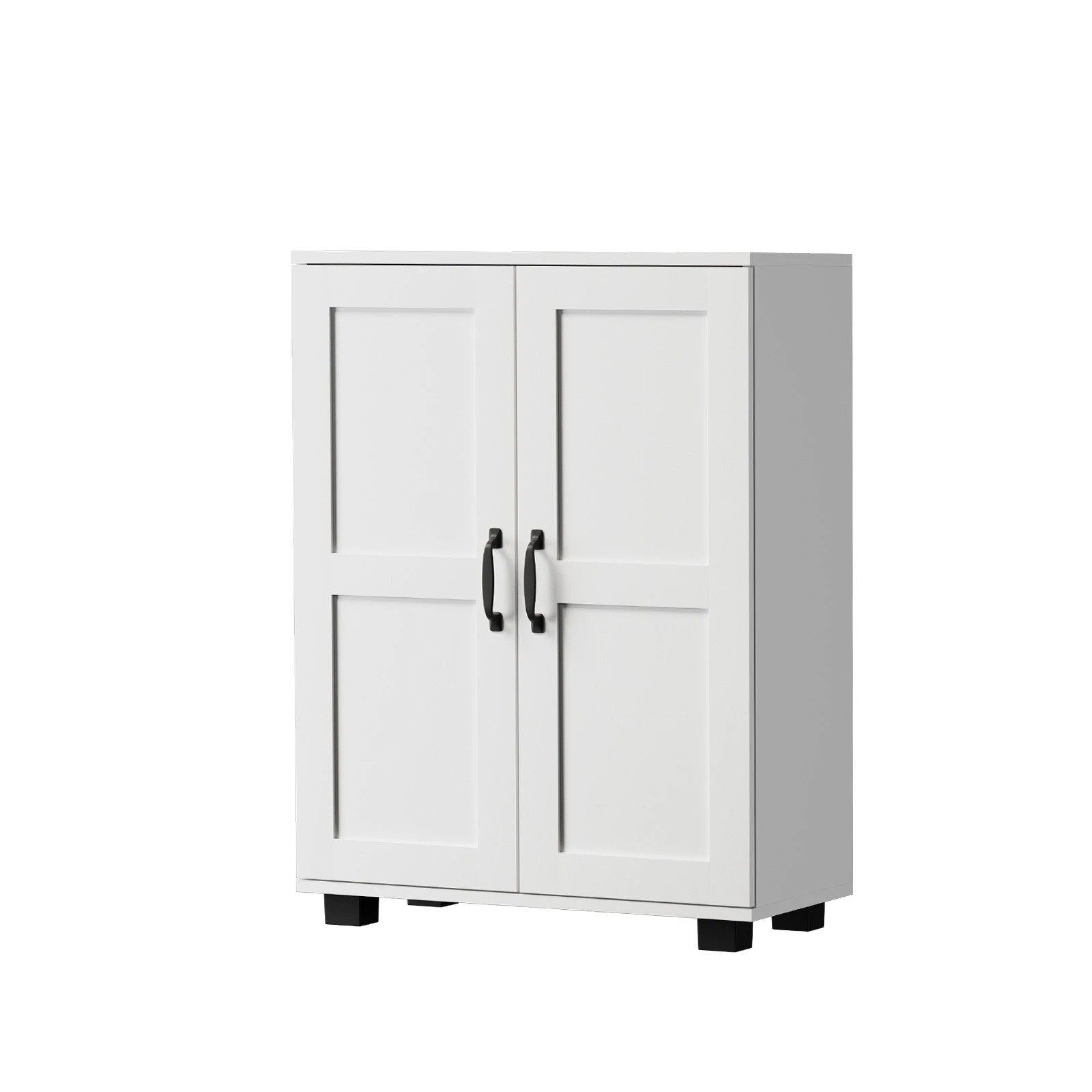 1 Oikiture Storage Cabinet Buffet Sideboard 2 Door Cupboard
 - White, 1 of 9
