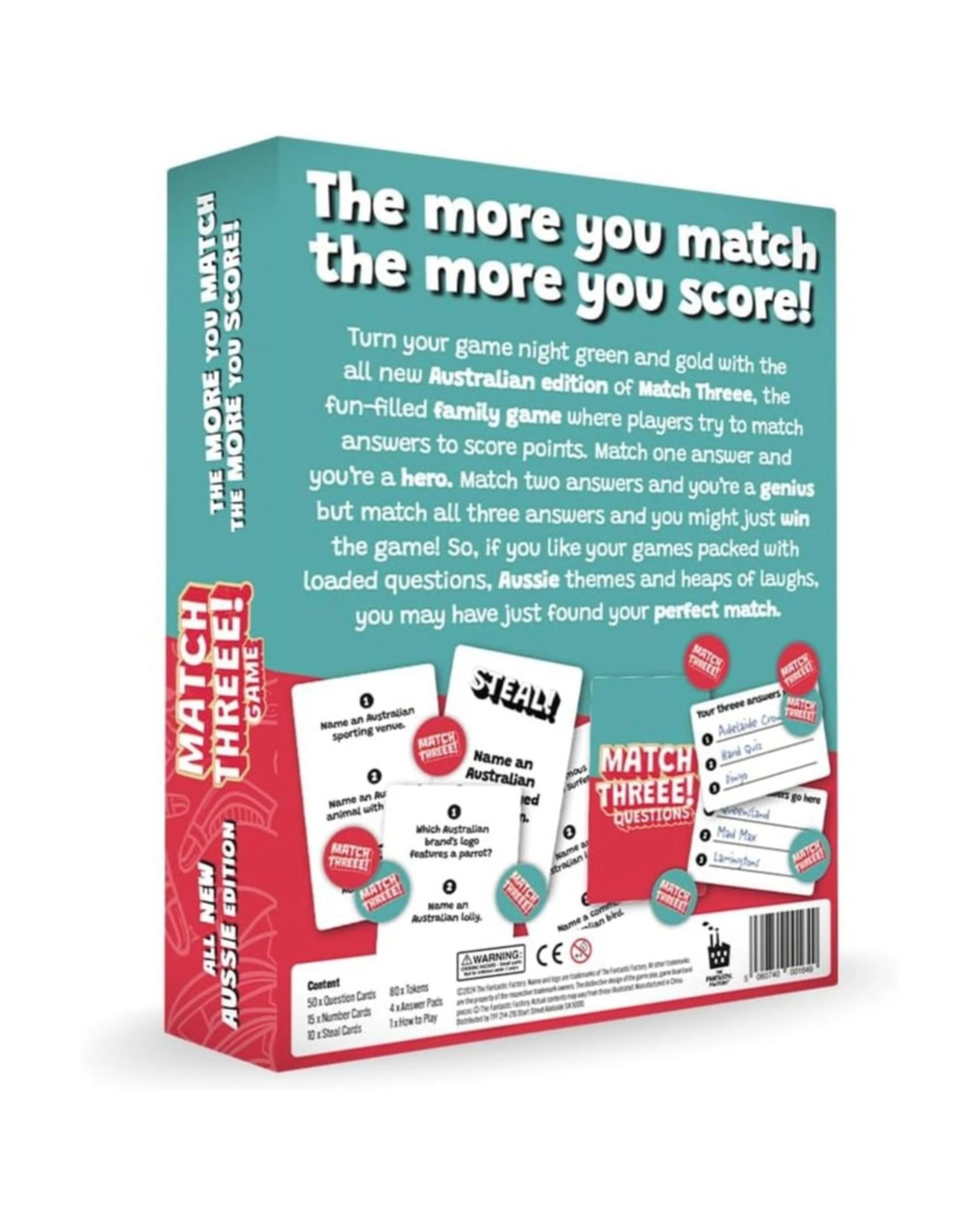 7 Match Three Card Game, 7 of 7