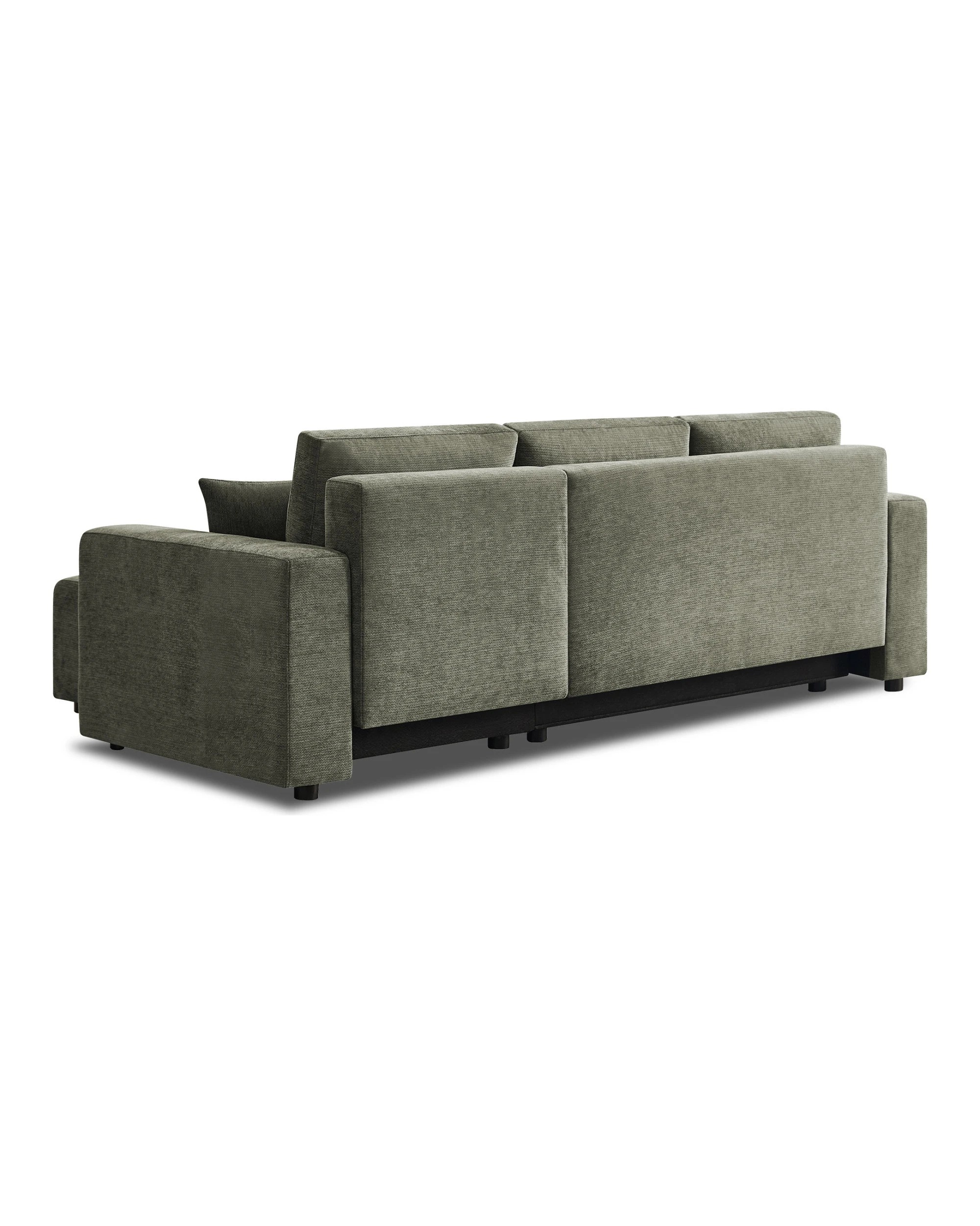 7 Sarantino Caliana Reversible L Shape Sofa Bed with Storage and Backrest - Green, 7 of 10