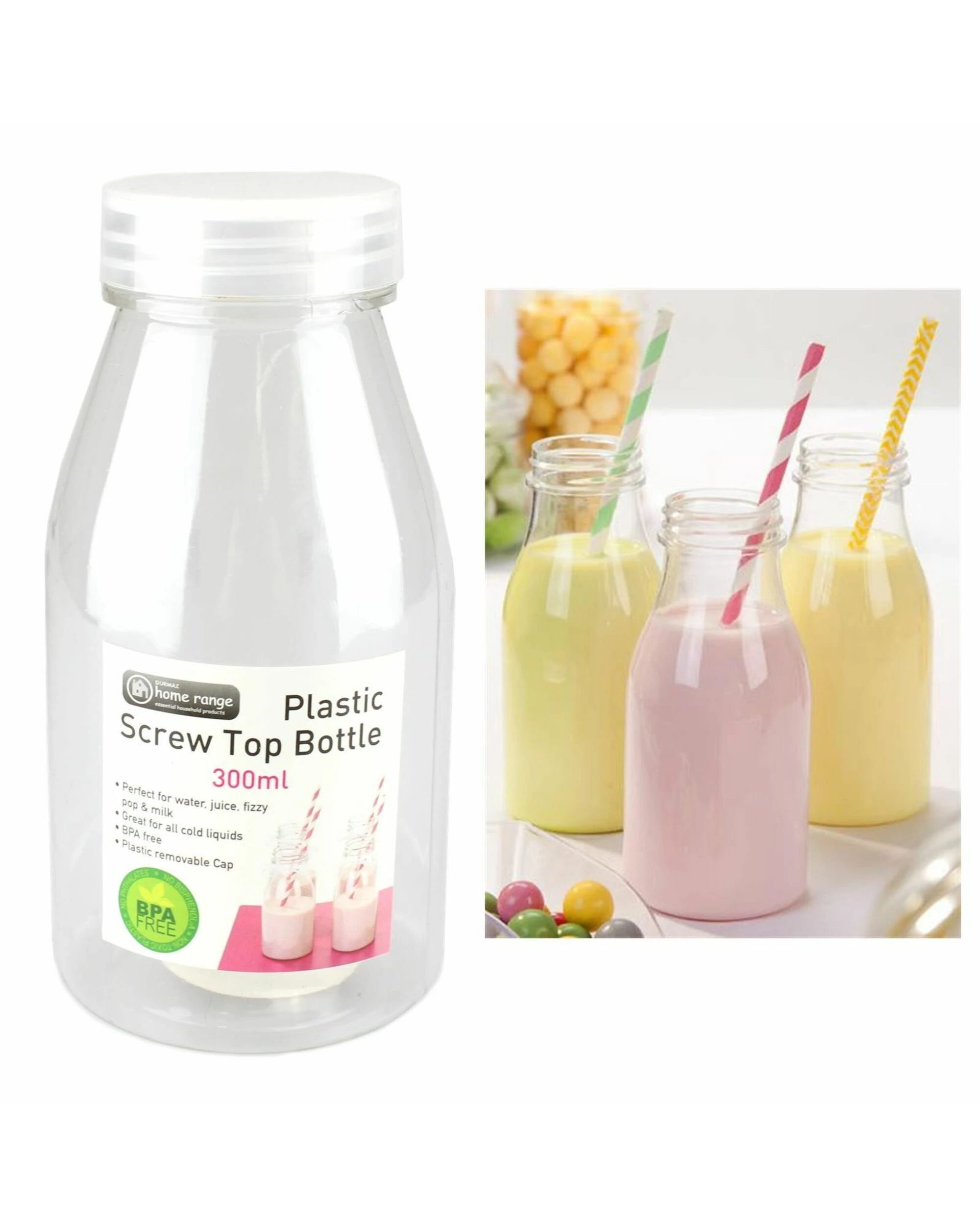 1 Durmaz Plastic Milk Bottle 300ml, 1 of 1