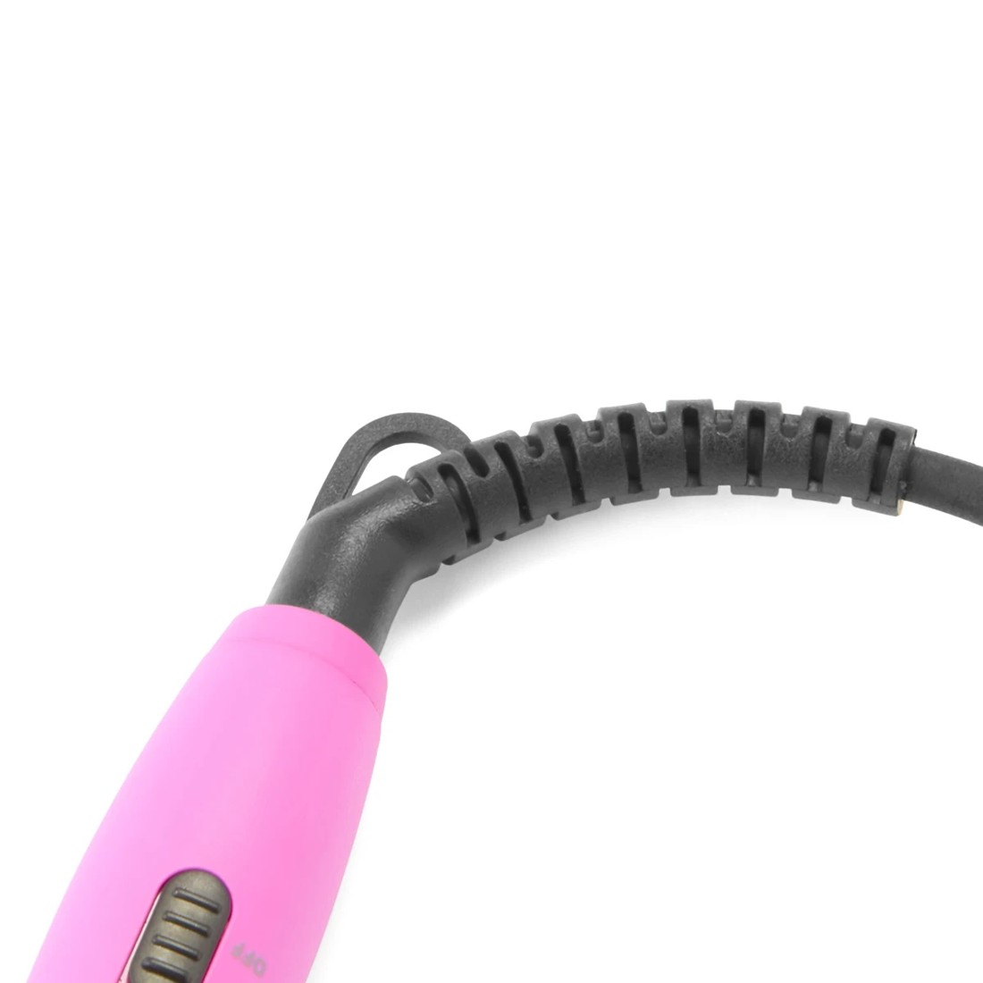 7 Mini Curling Brush - Pink and Black, 7 of 9
