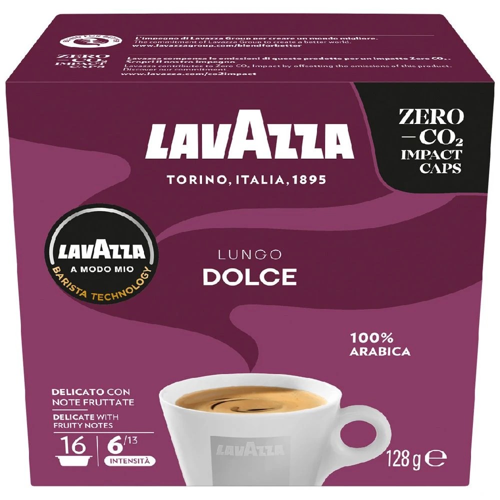 1 Lavazza A Modo Mio Lungo Dolce Capsules 16 Pack, 1 of 3