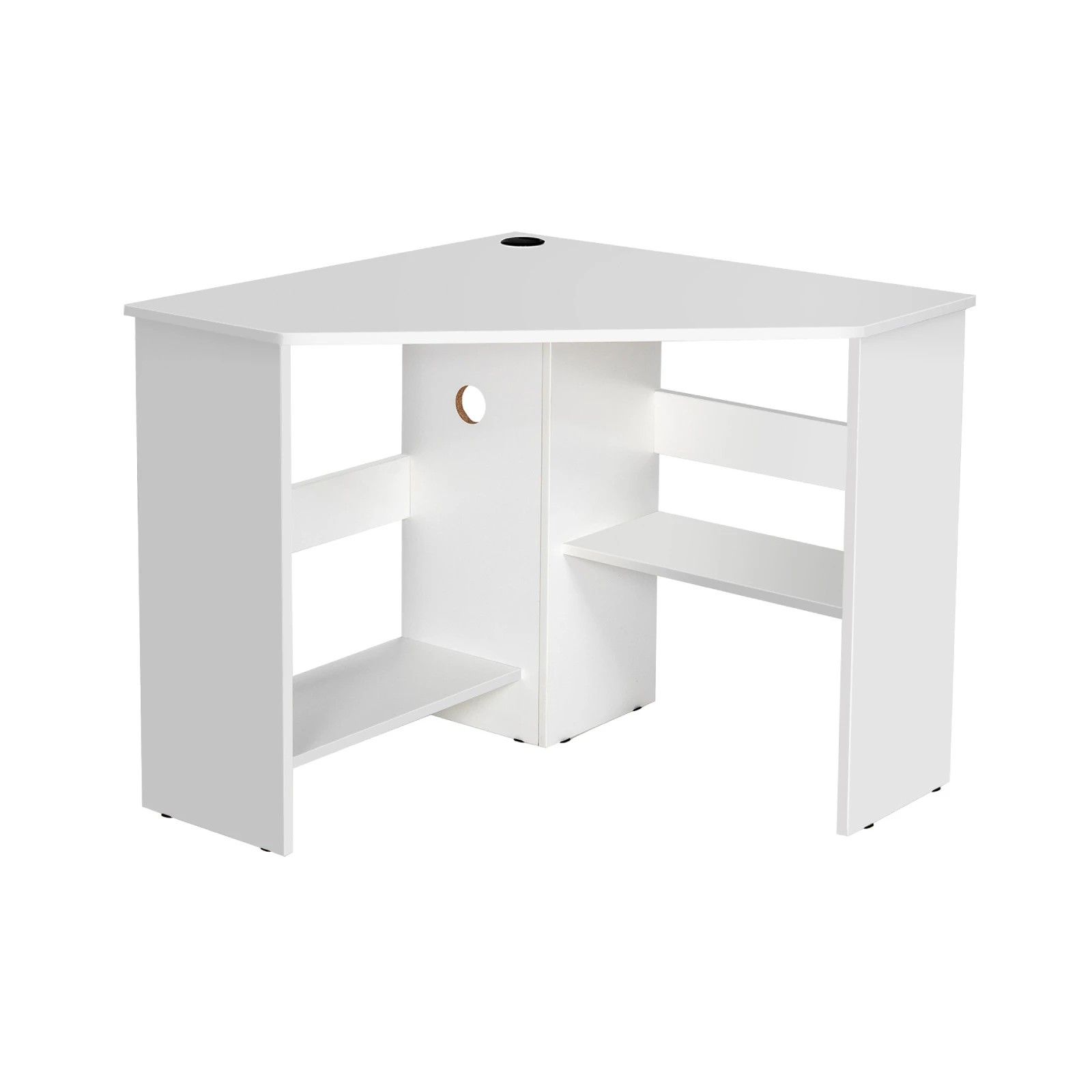 1 Costway Corner Home Office Desk Computer Table - White, 1 of 3